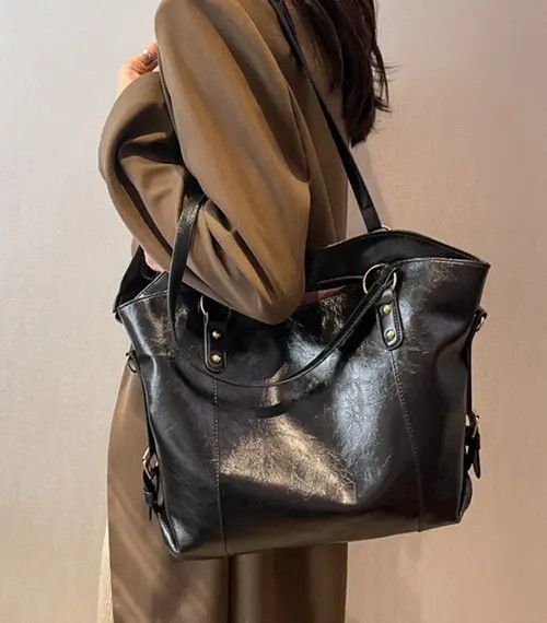 Japanese Brand × Vintage Black large capacity shoulder bag Size ONE SIZE - 3 Thumbnail