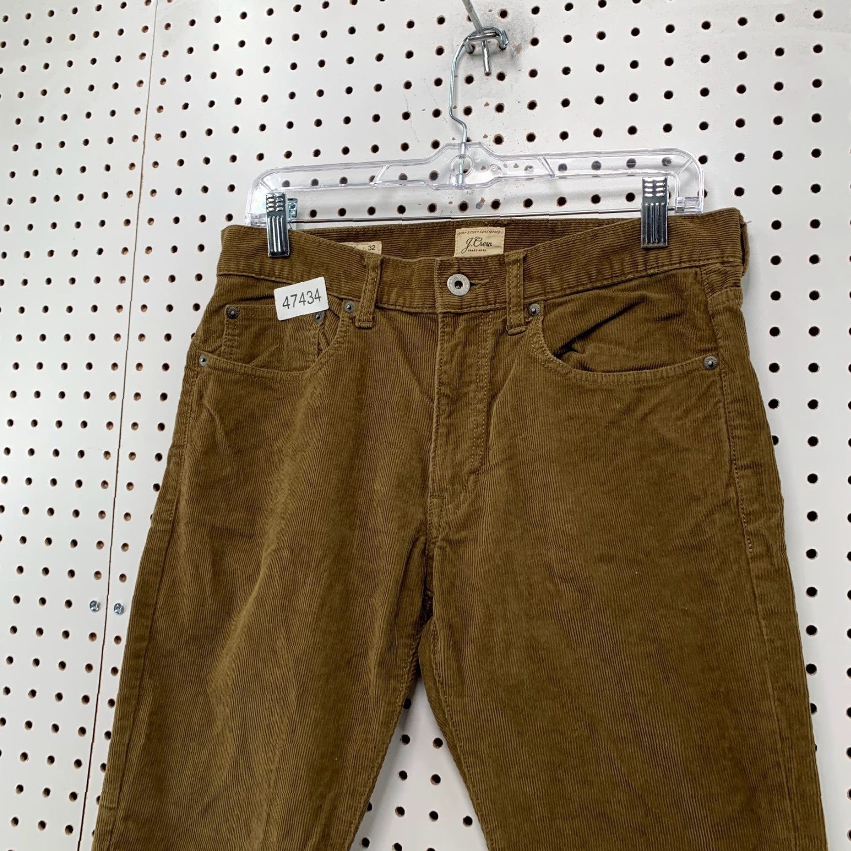Vintage J Crew Corduroy Chino Pants Mens 31X32 Brown Straight Fit 484 Size US 31 - 5 Thumbnail