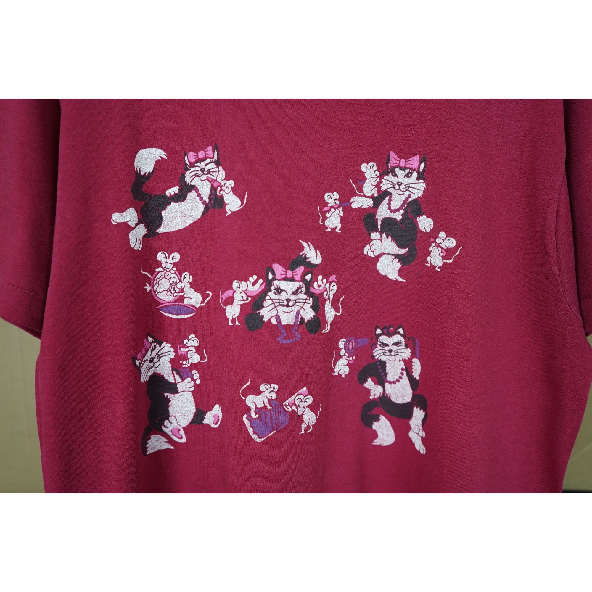 Vintage Vintage Cat and Mouse T-shirt Men's L #440 Size US L / EU 52-54 / 3 - 3 Thumbnail