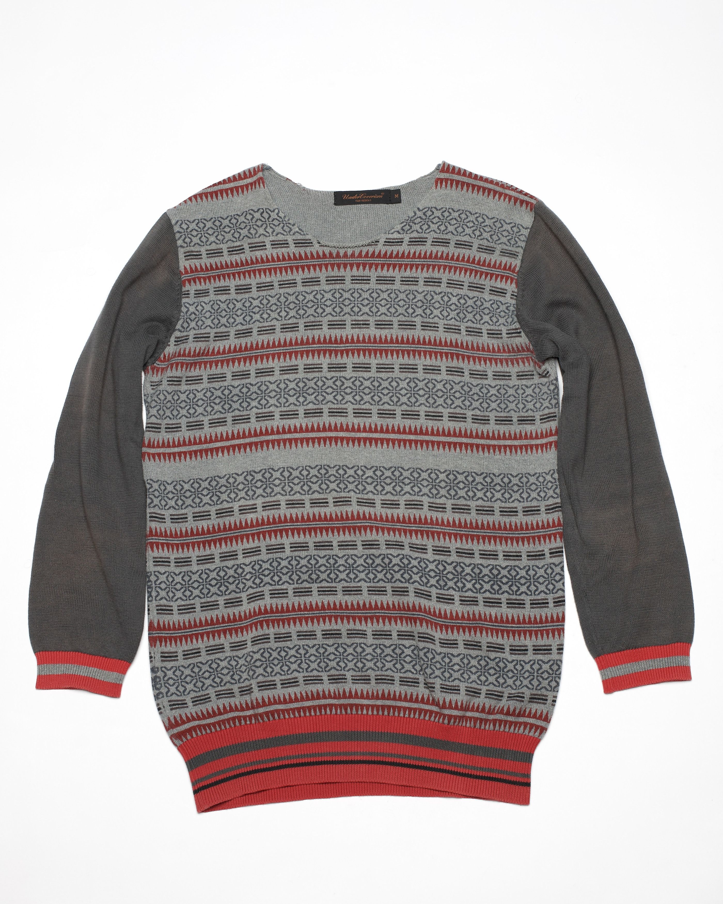 Undercover Spring-Summer 2003 'SCAB' Giz Print Sweater