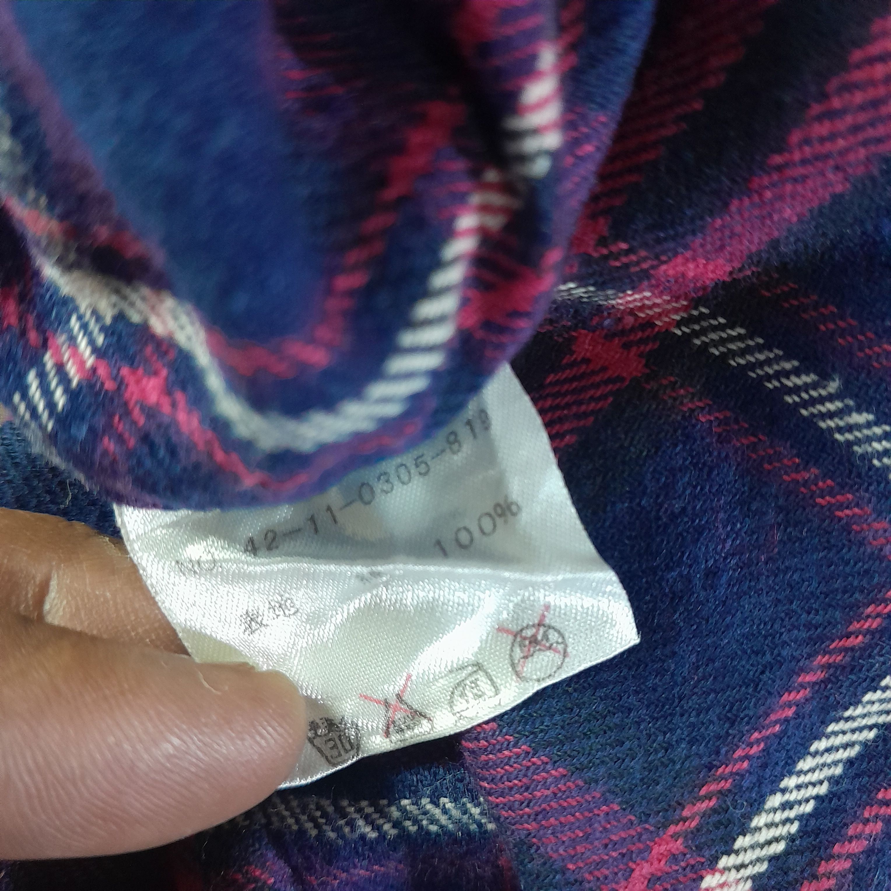 Beams Japan Beams Flannel Check Shirt Button Up Long Sleeve Size M Size US M / EU 48-50 / 2 - 8 Thumbnail