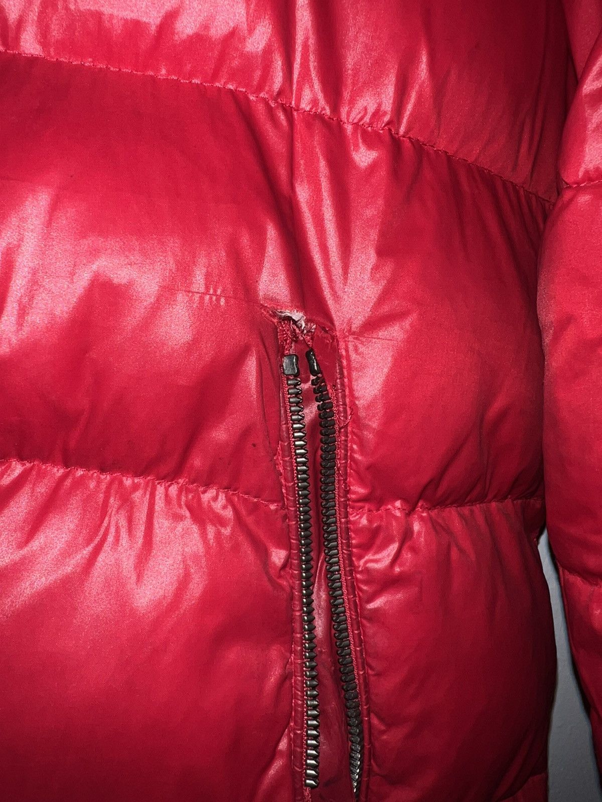 Guess red guess puffer jacket Grailed