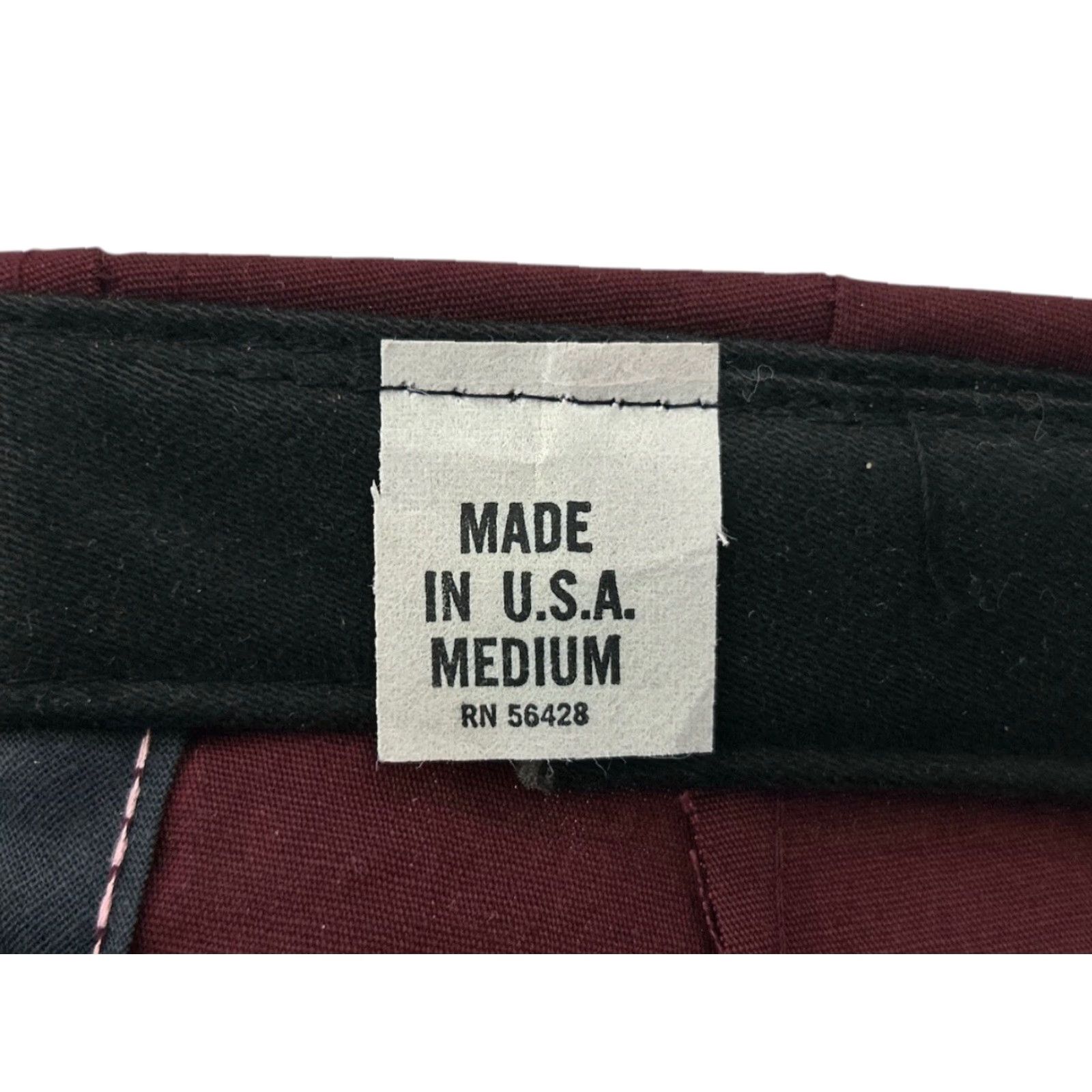 Vintage VINTAGE cabbie drivers flat cap hat Mens M burgundy 90s deadstock NWOT USA Made snap on bill NWOT Size ONE SIZE - 2 Thumbnail