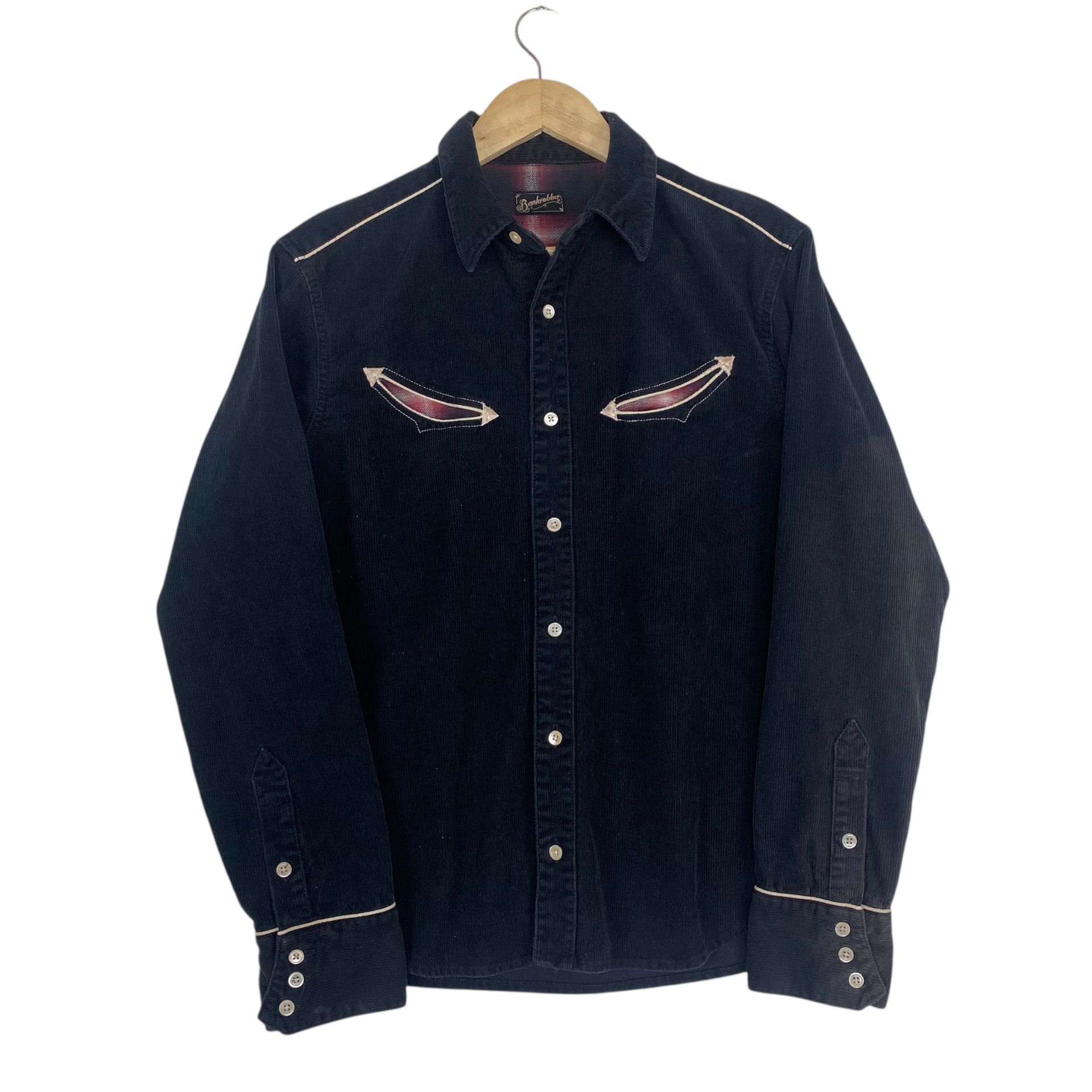 Japanese Brand 💥BANKROBBER JAPAN CORDUROY WESTERN SHIRT Size US M / EU 48-50 / 2 - 1 Thumbnail