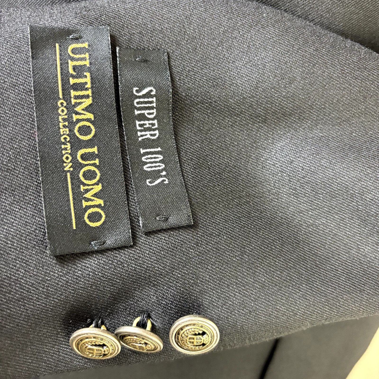 Other Ultimo Uomo NWOT Size 38R Men's Black Blazer Super 100's Woo Size 38R - 4 Thumbnail