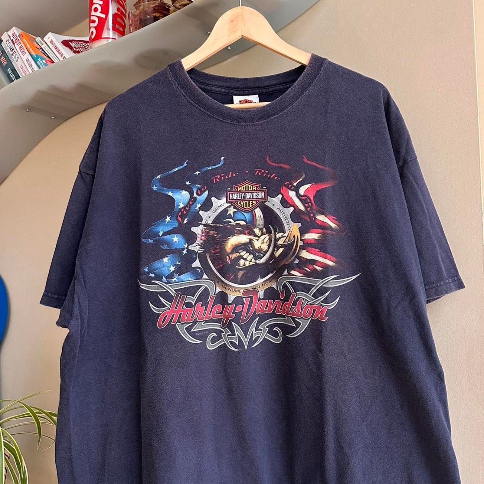 Harley Davidson × Vintage Vintage Y2K Harley Davidson Shirt Size US XXL / EU 58 / 5 - 2 Thumbnail