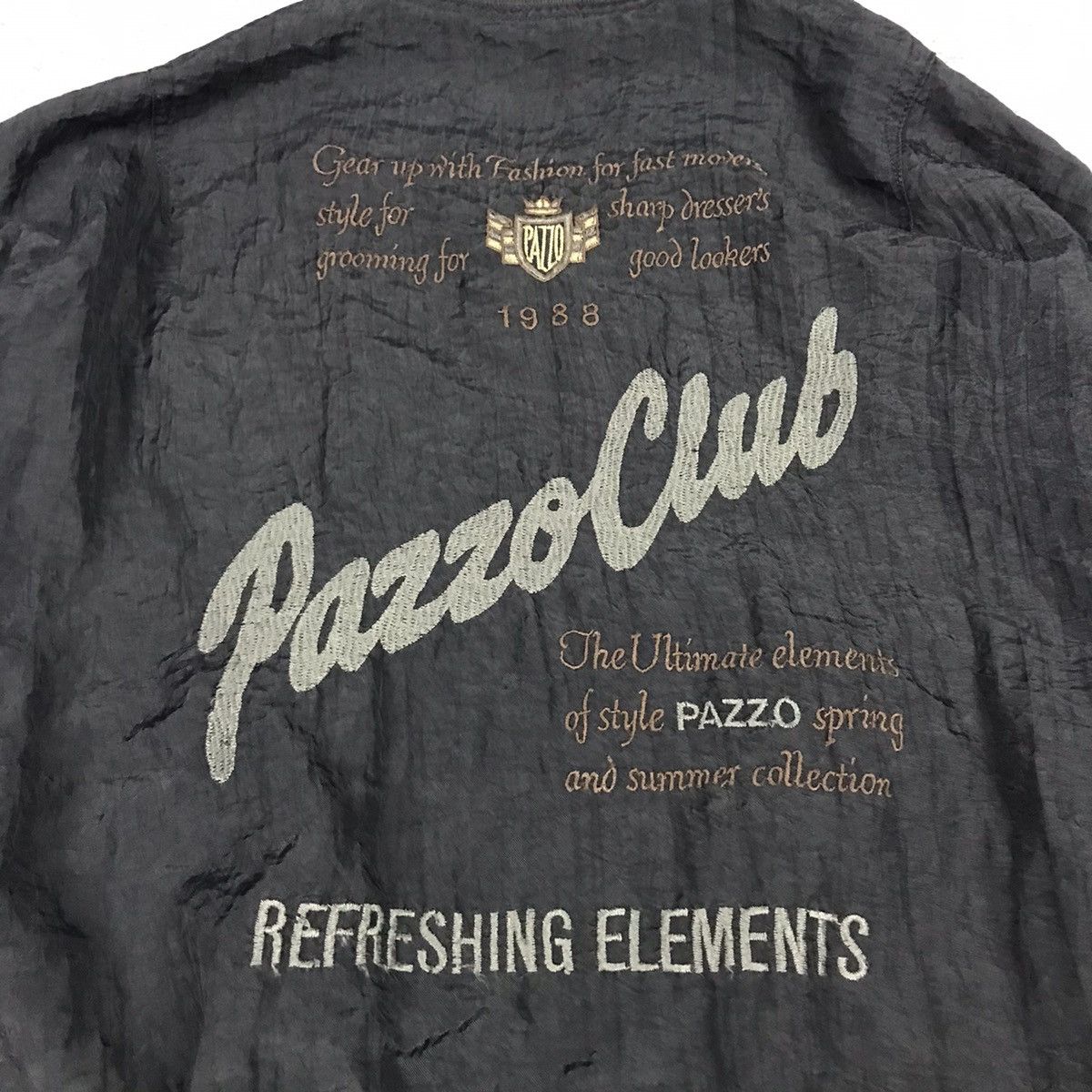Japanese Brand PAZZO CLUB JAPANESE EMBROIDERY LOGO MA-1 STYLE JACKET Size US M / EU 48-50 / 2 - 7 Thumbnail