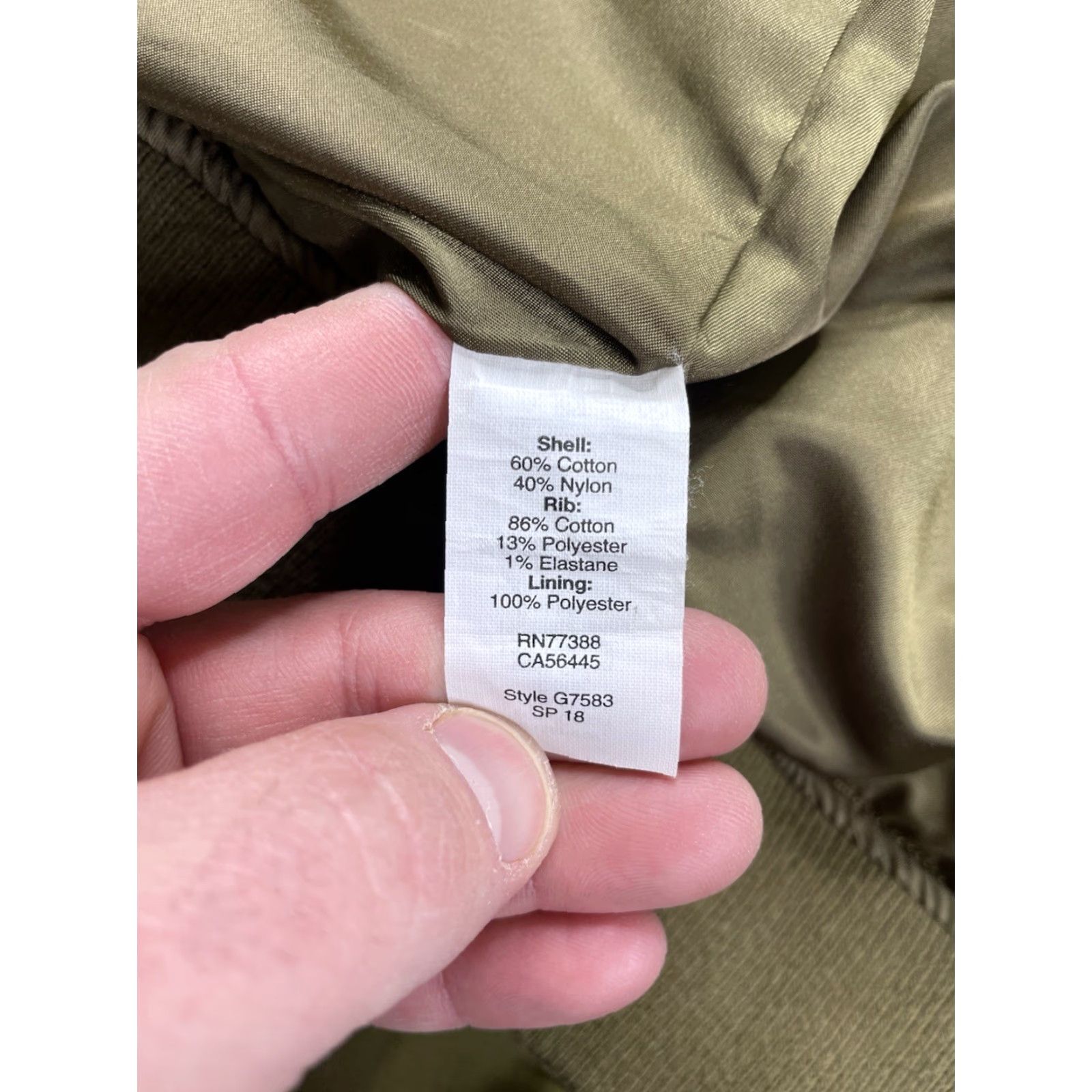 J.Crew VINTAGE J.CREW Bomber Jacket Men’s XL Olive Green Full Zip G7583 Jacket Size US XL / EU 56 / 4 - 4 Thumbnail
