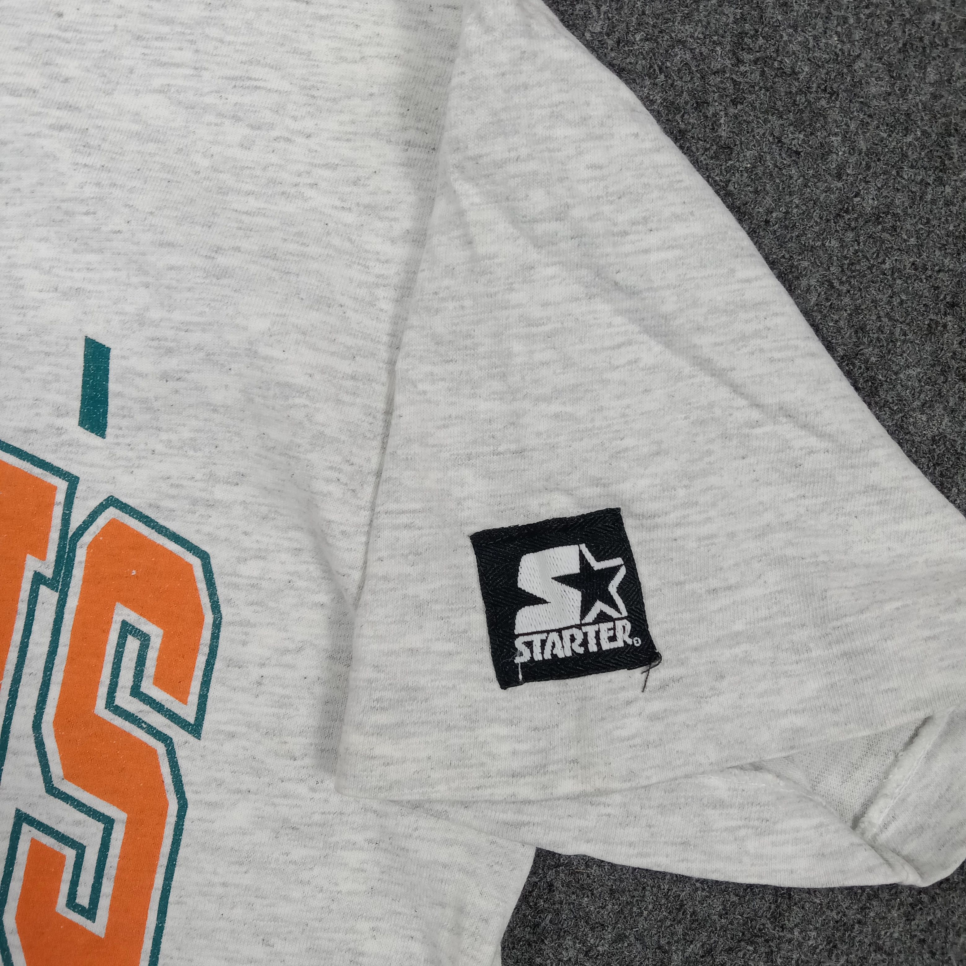 Starter 1993 Miami Dolphin NFL Single Stitch Tshirt C276N80 Size US M / EU 48-50 / 2 - 4 Thumbnail