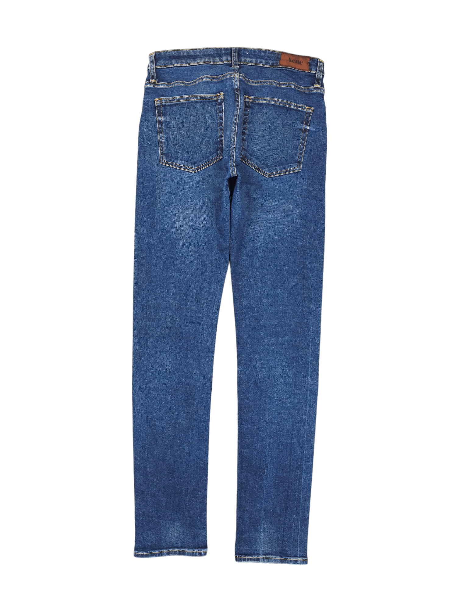 Acne Studios × Vintage 💎 Size 31/32 Flex Fresh Skinny Slim Blue Washed Denim Jeans Size 31" - 3 Thumbnail