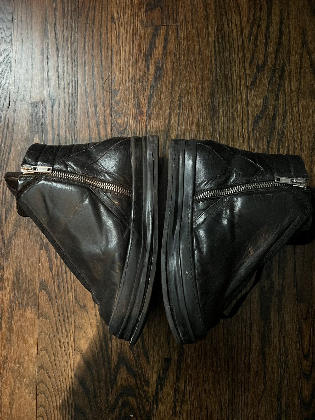 Rick Owens Rick owens ss10 leather hoof dunk Size US 9 / EU 42 - 2 Thumbnail