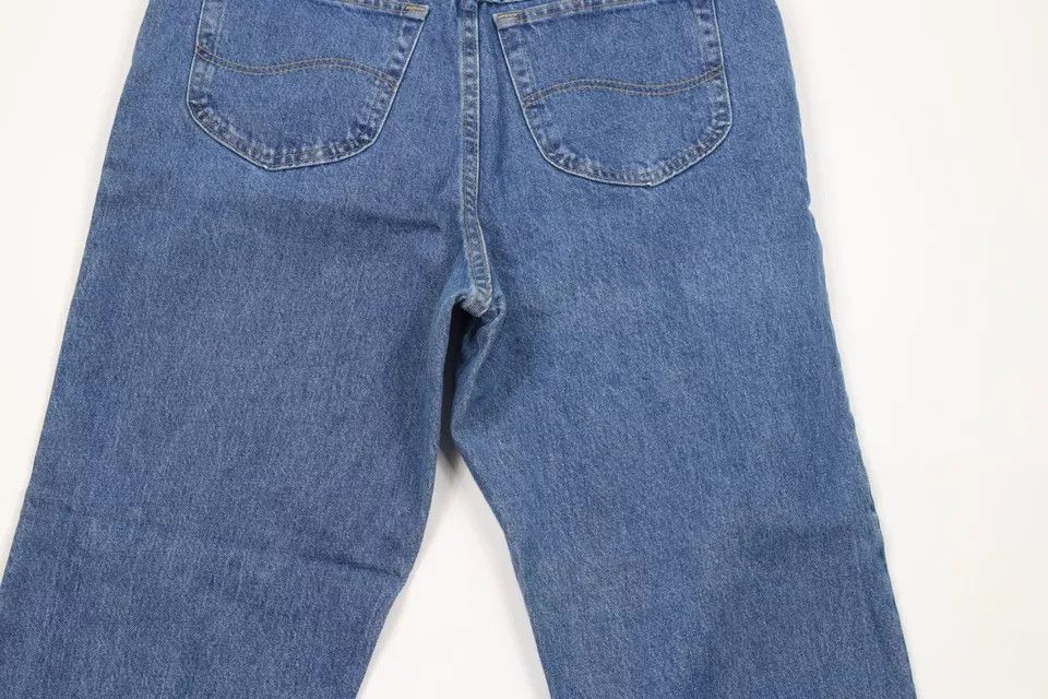 Lee × Vintage Vintage 90s Lee Straight Leg Denim Jeans Blue Cotton Size US 38 / EU 54 - 10 Thumbnail