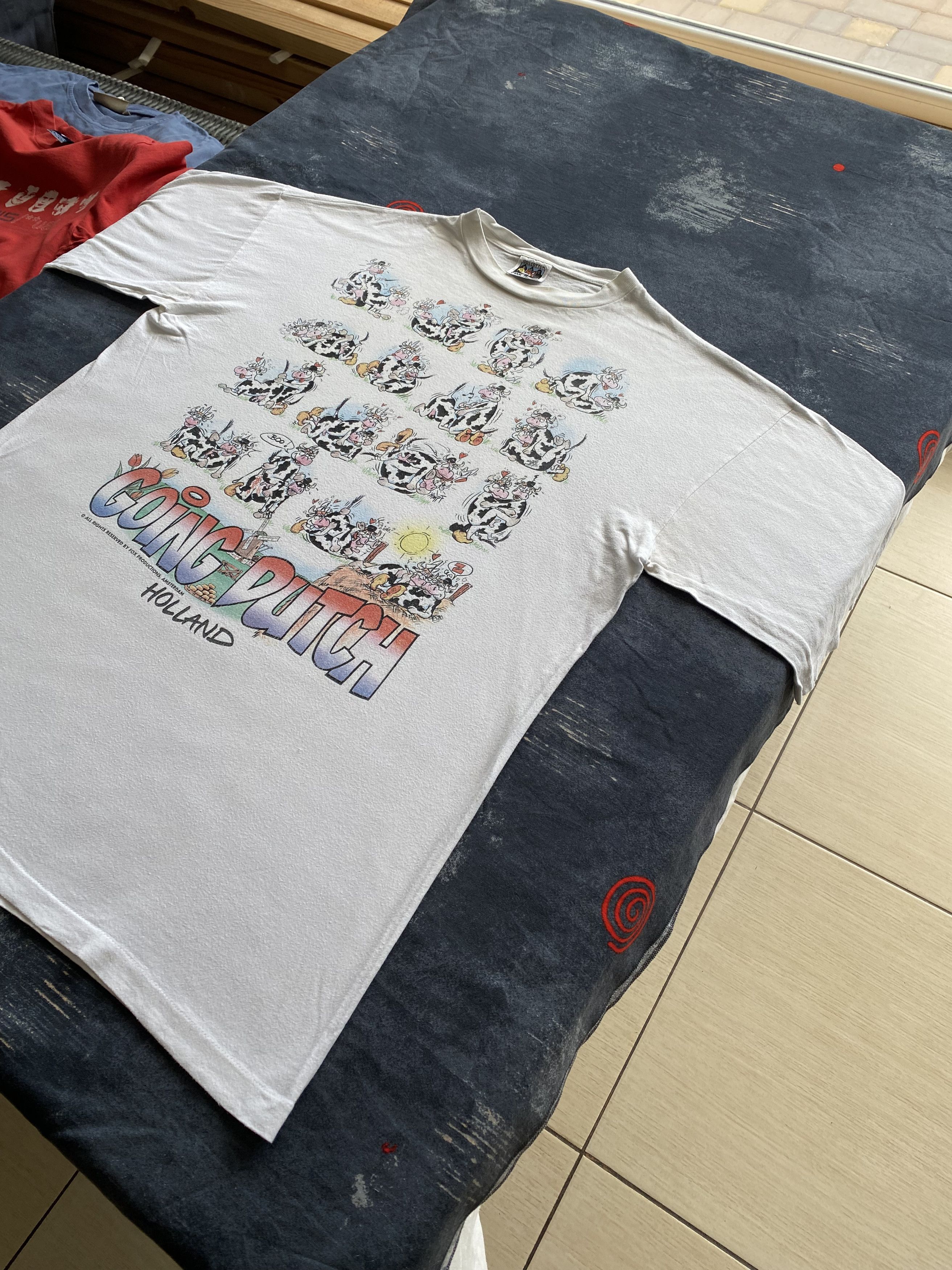 Cartoon Network Fox Tees Going Dutch Vintage 90s Holland Cows Sex Tee Size US XL / EU 56 / 4 - 13 Thumbnail