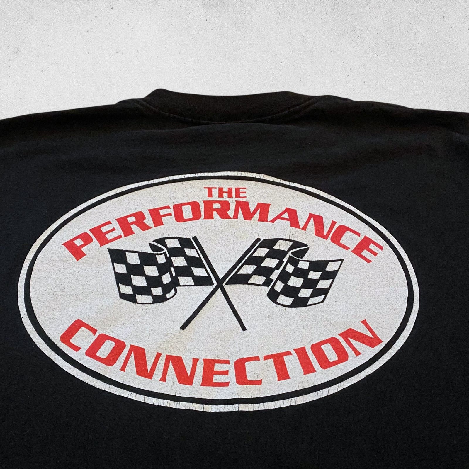 Vintage Vintage Performance Connection Checkered Flag Racing T Shirt Size US XL / EU 56 / 4 - 4 Thumbnail