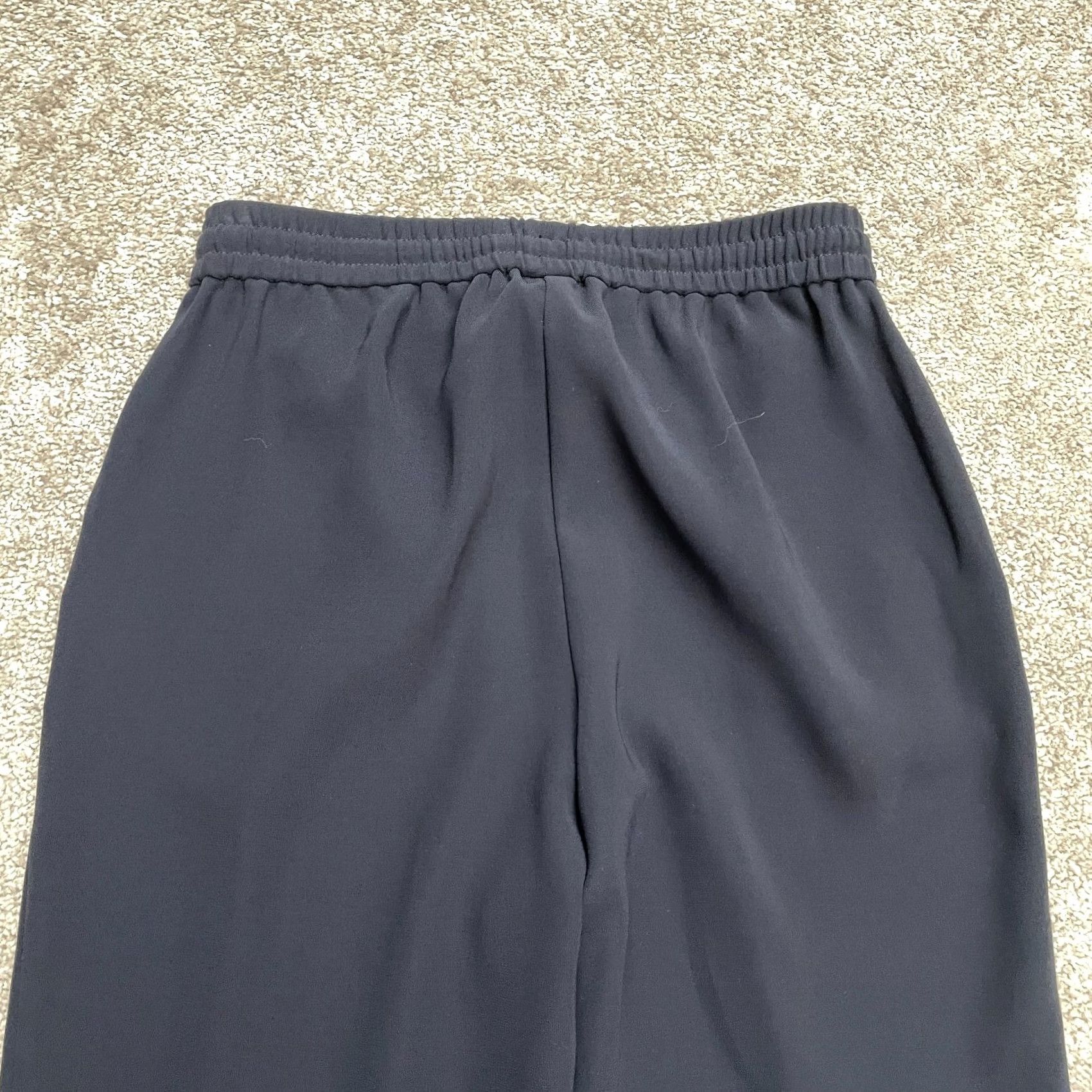 J.Crew J.Crew Drapey Elastic Waist Trouser Ankle Pants Womens 00 Navy Blue Tapered Leg Size 24" / US 00 / IT 34 - 3 Thumbnail
