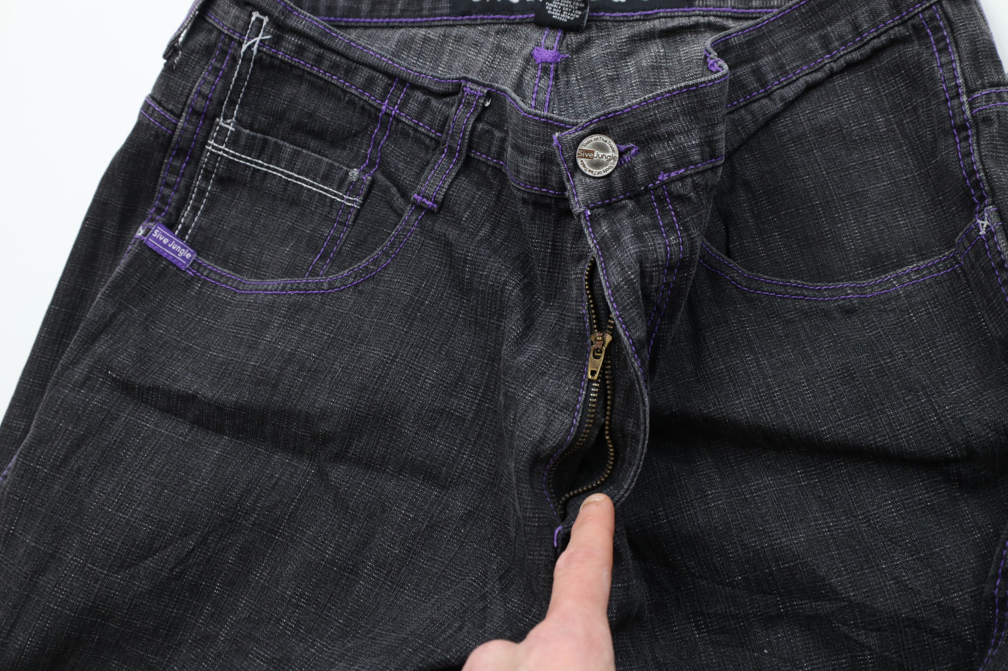 Vintage AS IS Vintage Y2K 5ive Jungle Baggy Hip Hop Wide Leg Jeans Size US 40 / EU 56 - 6 Thumbnail