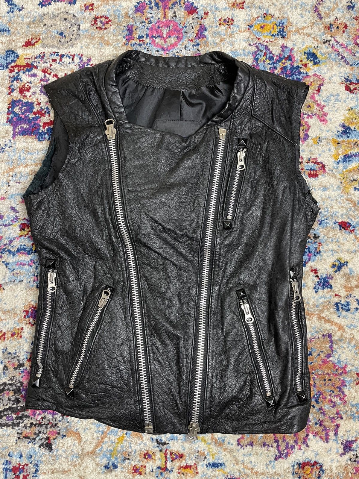 Japanese Brand × Vintage Drawing Just Leather Japanese Brand Leather Jackets Size M / US 6-8 / IT 42-44 - 1 Thumbnail