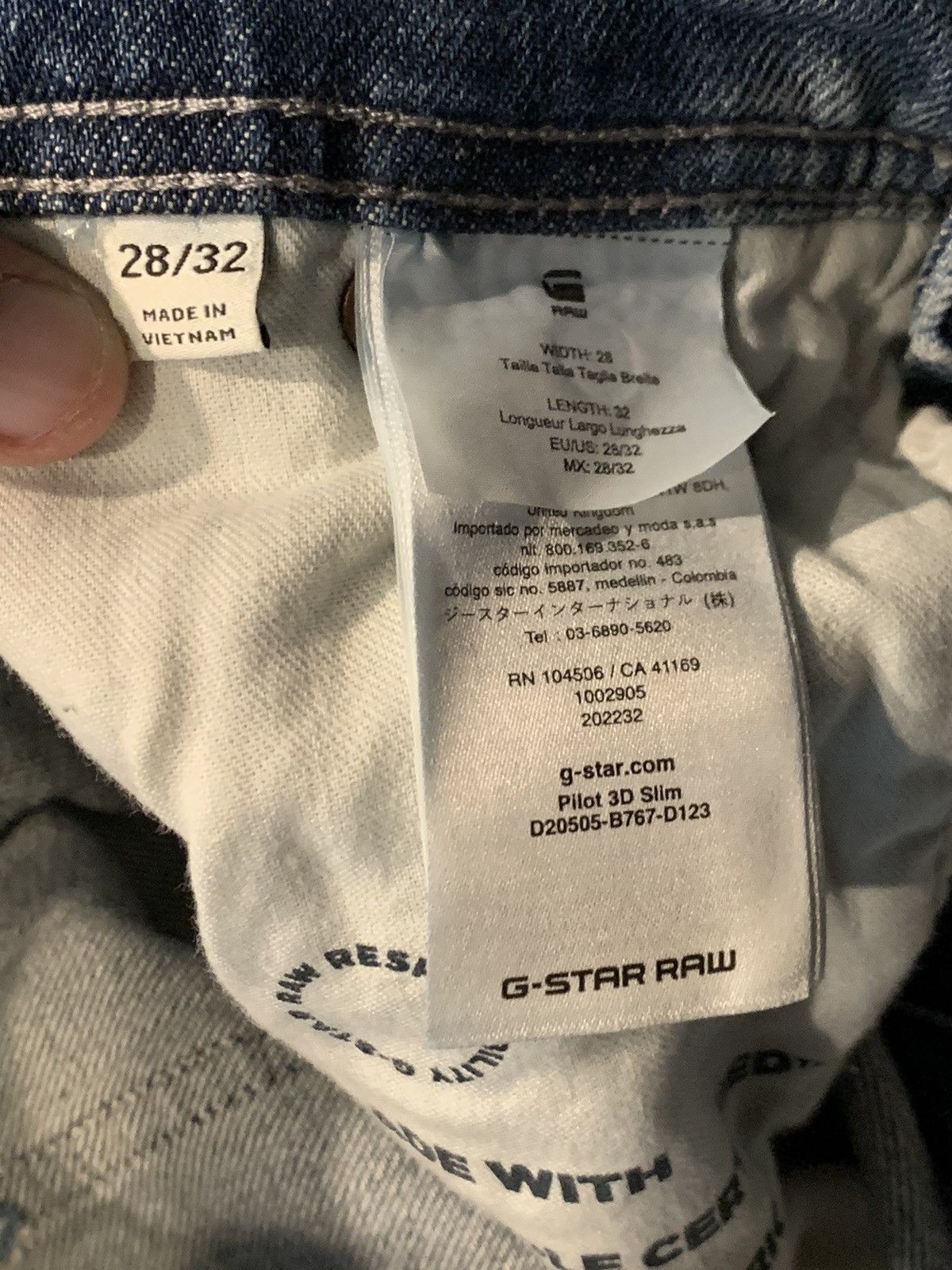 Designer × G-Star RARE New G-Star Raw Pilot 3D Slim Zip Knee Faded Denim Jeans Size US 28 / EU 44 - 8 Thumbnail