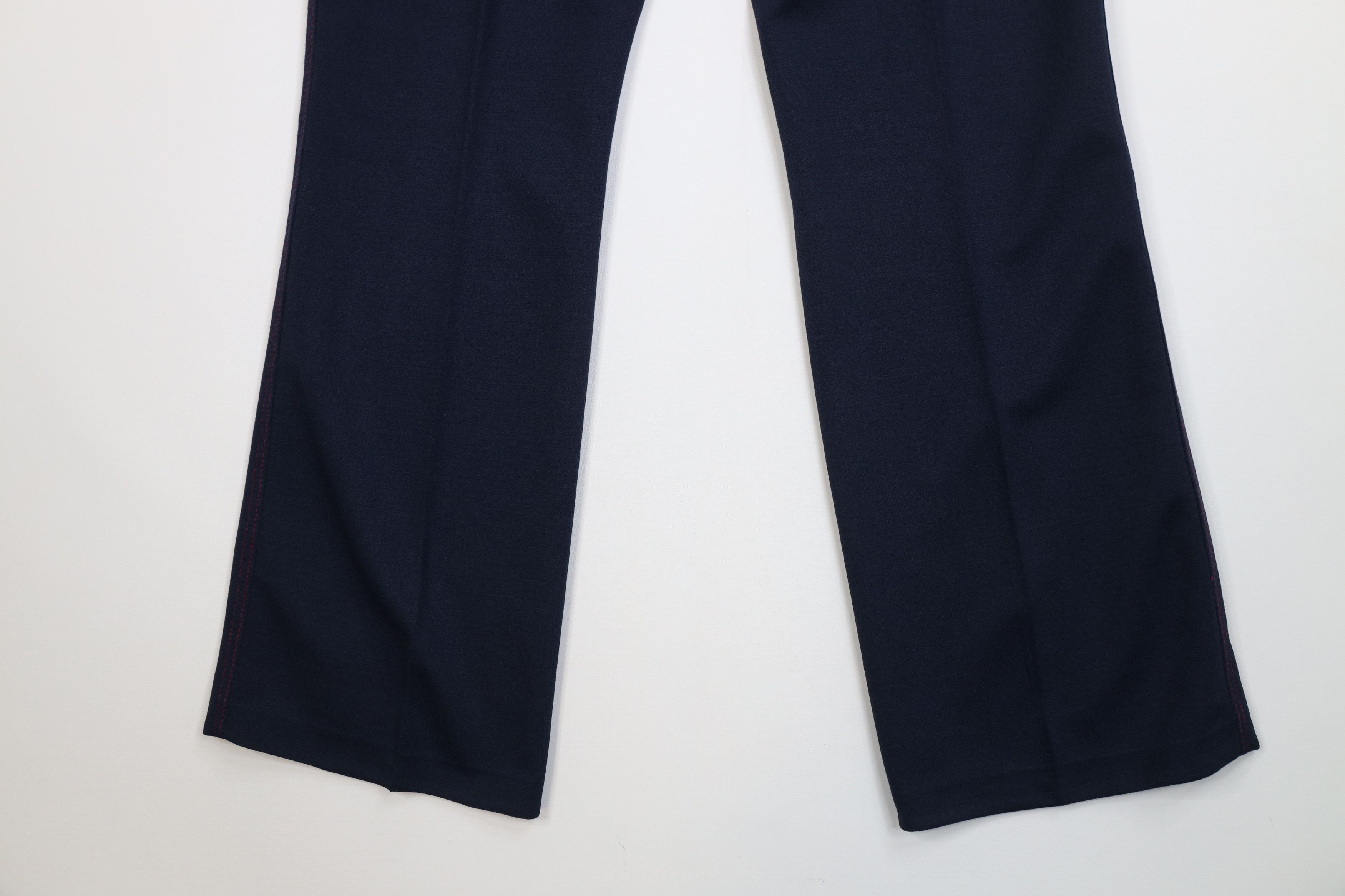 Vintage Vintage 70s Streetwear Flared Wide Leg Chino Pants Blue USA Size US 34 / EU 50 - 13 Thumbnail