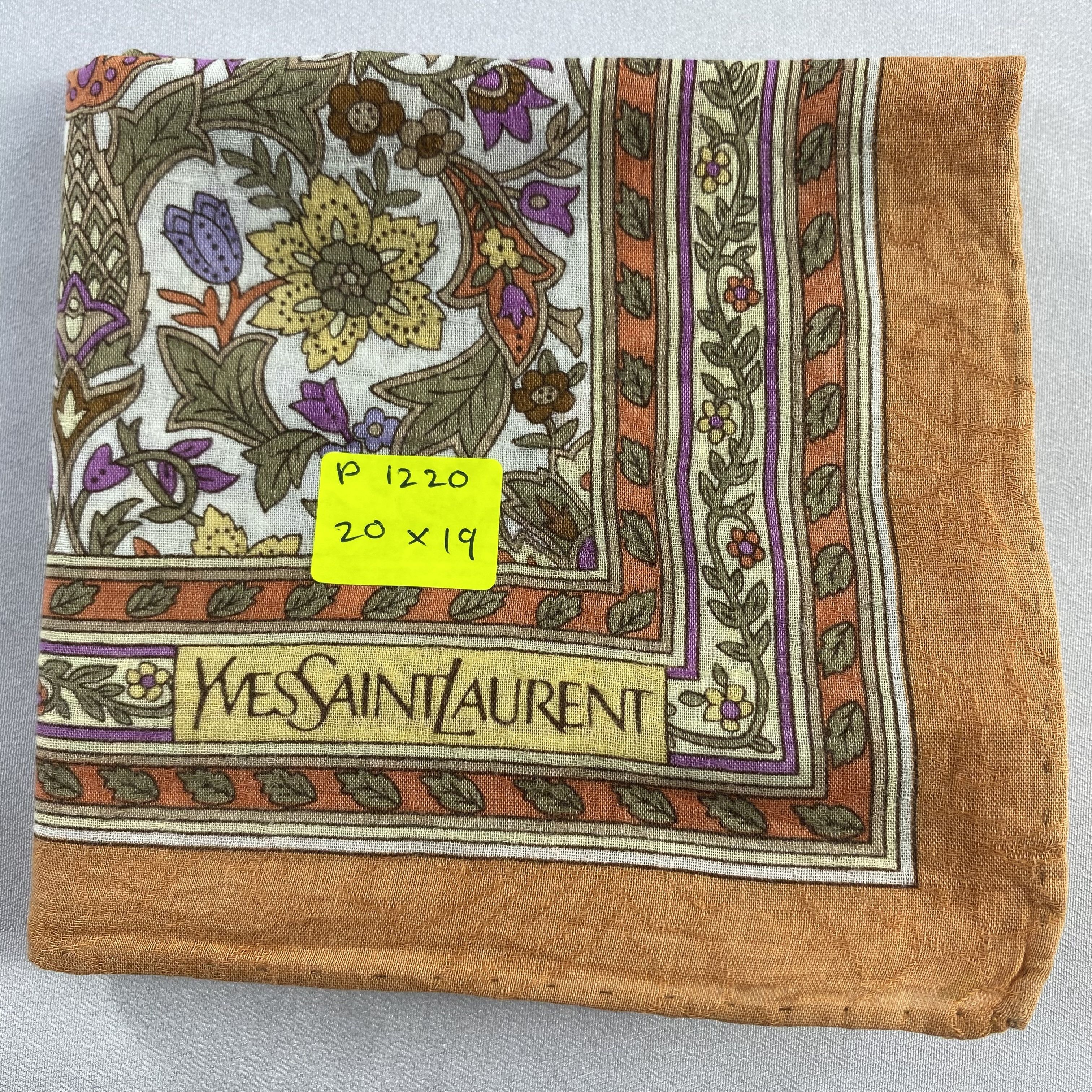 Vintage Yves Saint Laurent Handkerchief / Neckerchief-P1220 Size ONE SIZE - 6 Thumbnail