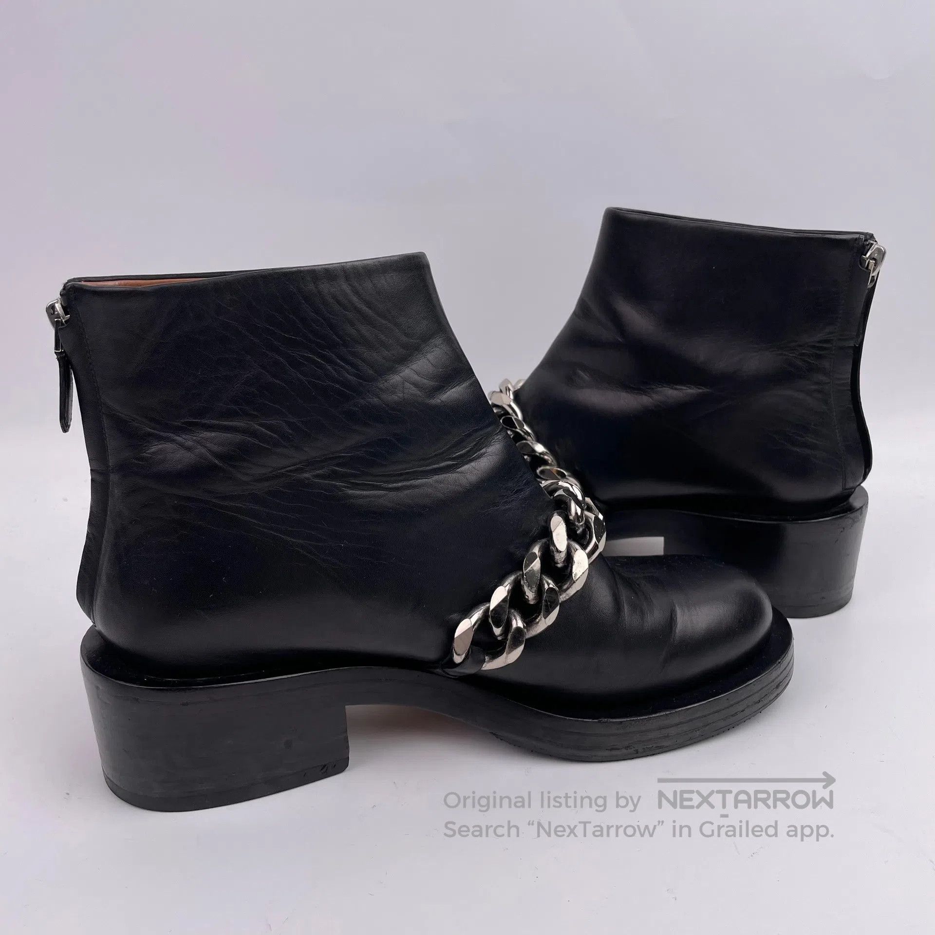 Givenchy Givenchy Black Chain Short Boots Size 37| Size US 5 / EU 37 - 4 Thumbnail
