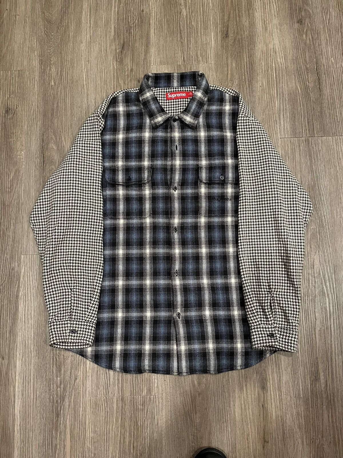 Supreme Supreme Houndstooth flannel | Grailed