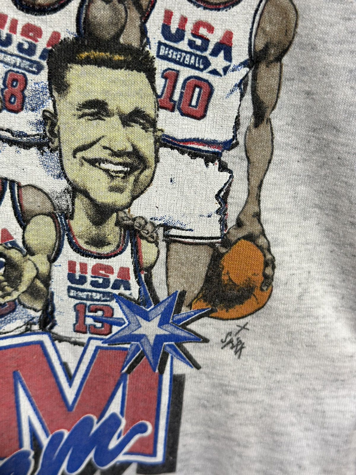 NBA Thrashed Dream Team Nba Faded Tee Size US S / EU 44-46 / 1 - 11 Thumbnail