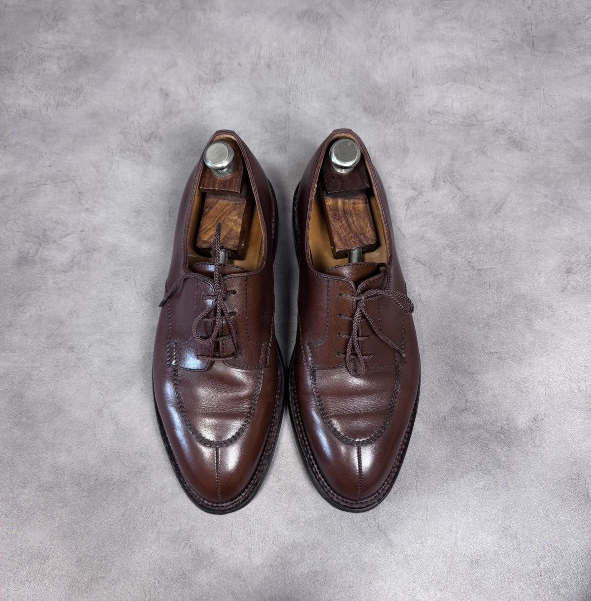 J M Weston J.m. Weston Men's Golf Derby Leather Brown Boxcalf Size:9E Shoes