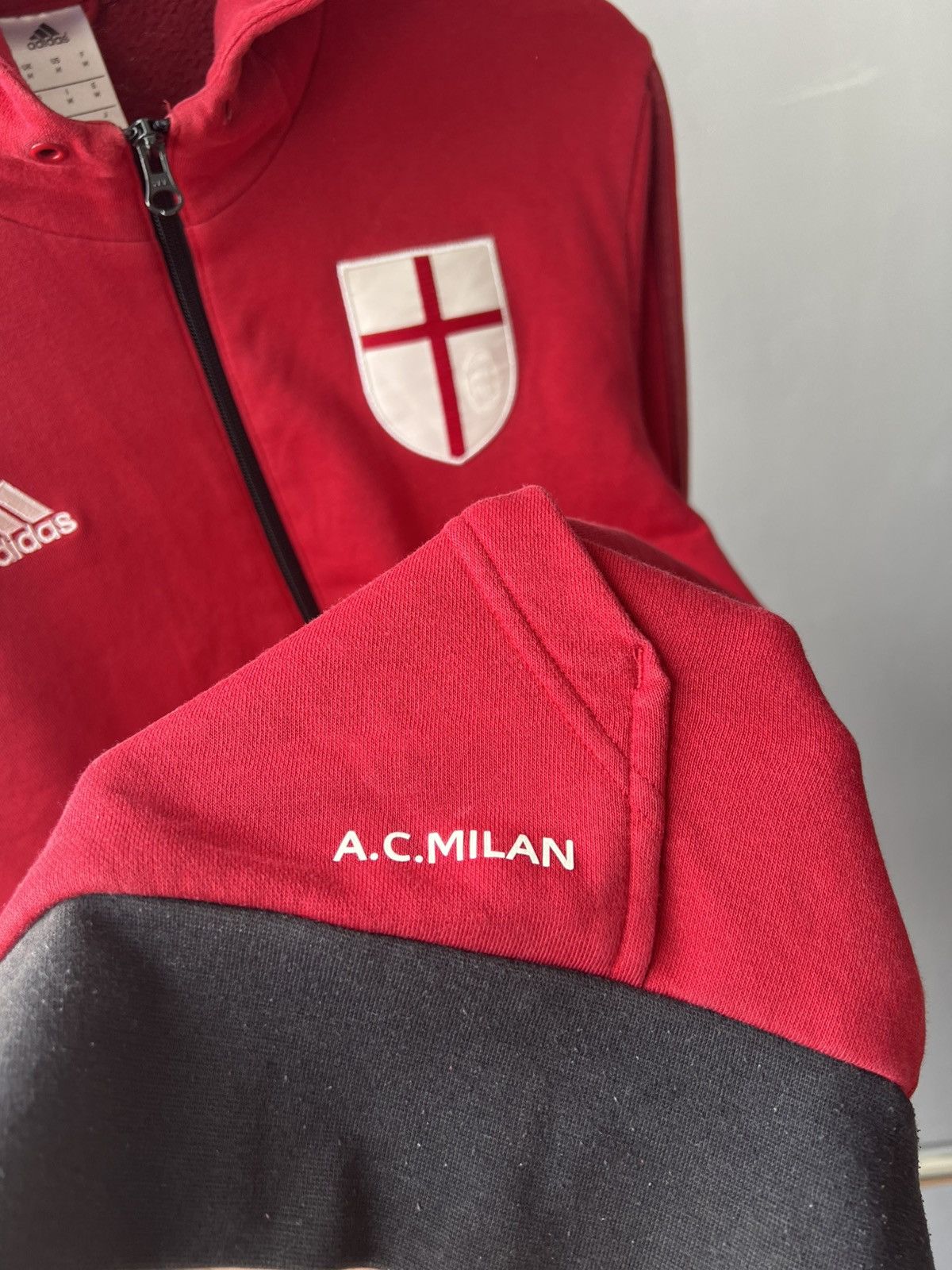 Adidas 2014 AC Milan Training Travel Soccer Football jacket cotton Size US M / EU 48-50 / 2 - 9 Thumbnail