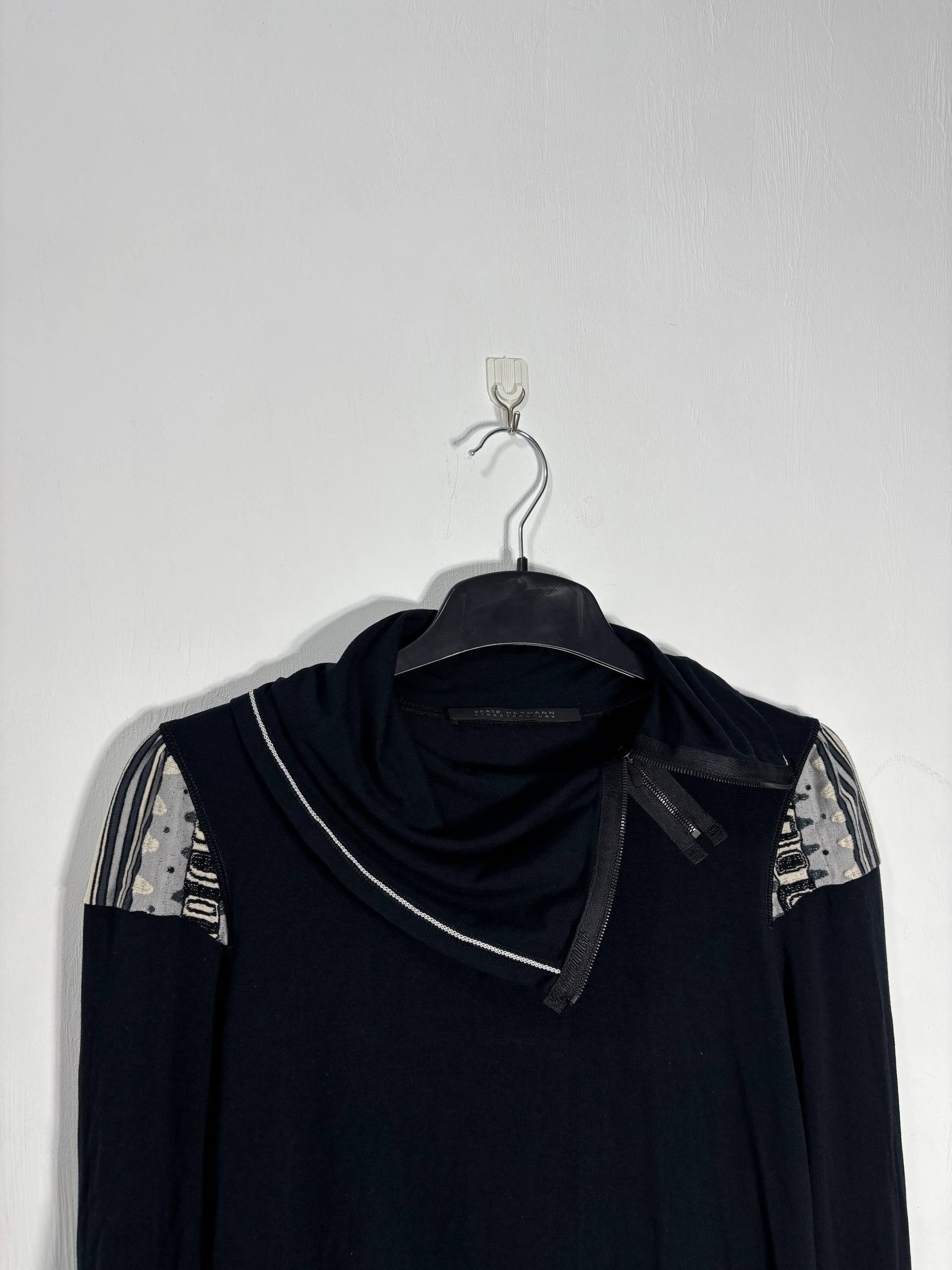 Other Beate Heymann Asymmetric Zip Cowl Neck Longsleeve 40 Size L / US 10 / IT 46 - 2 Thumbnail