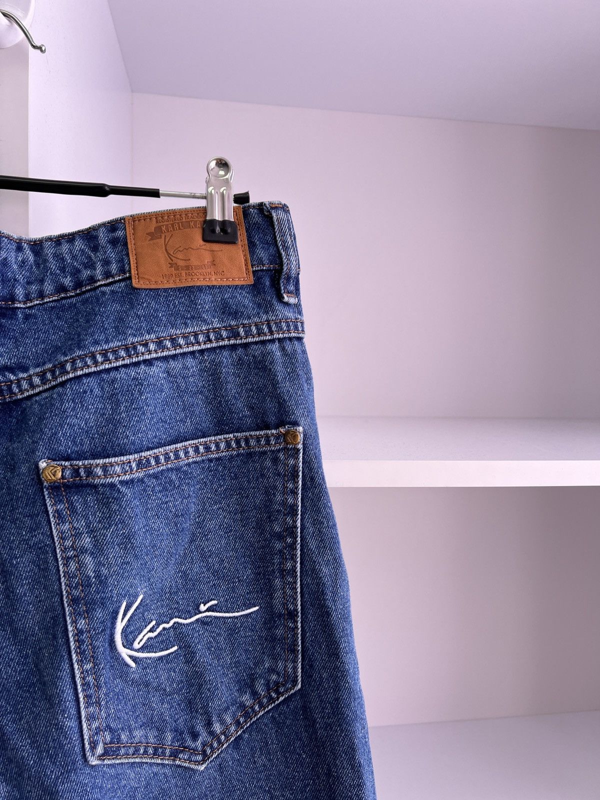 Karl Kani × Vintage Vintage Karl Kani Rap Denim Pants Size US 27 - 10 Thumbnail