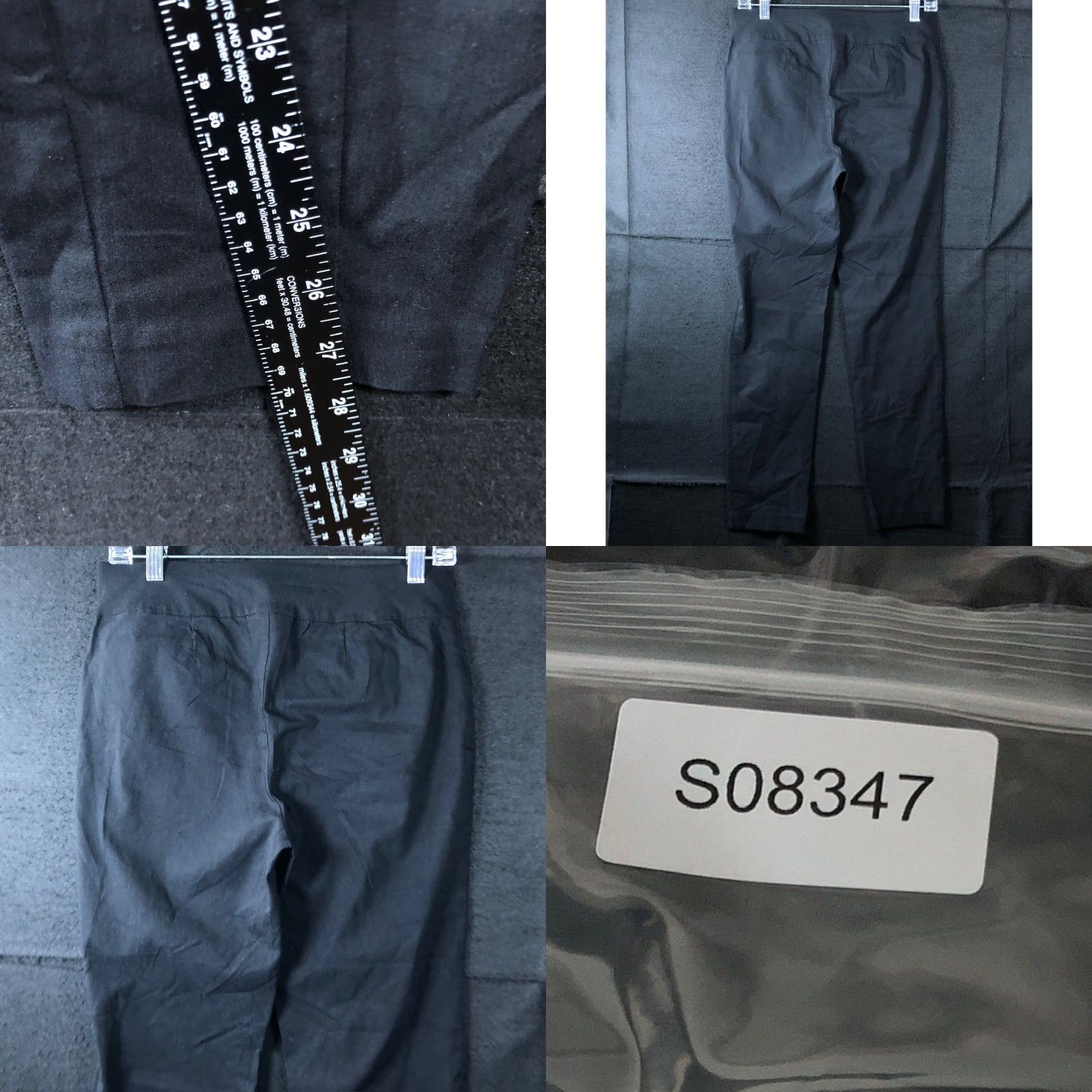 Vintage Chicos Womens Pants Black Mid Rise Pull On Ankle 0 Short Slimming Stretch Workwear Casual Business Womens Pants Size 30" / US 8 / IT 44 - 8 Thumbnail