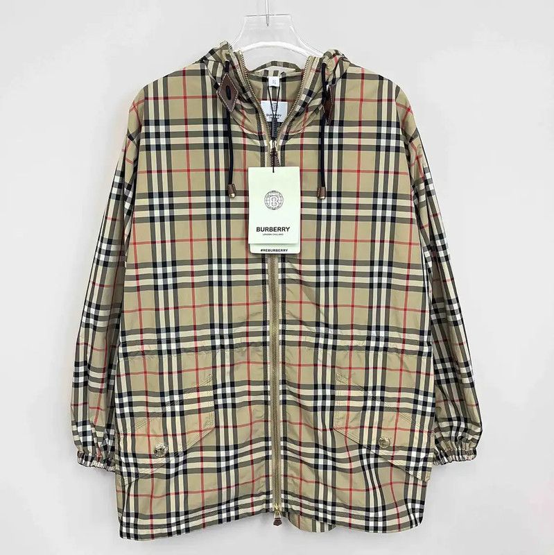 Burberry Burberry Women's Beige Check Jacket Size XS / US 0-2 / IT 36-38 - 1 Thumbnail