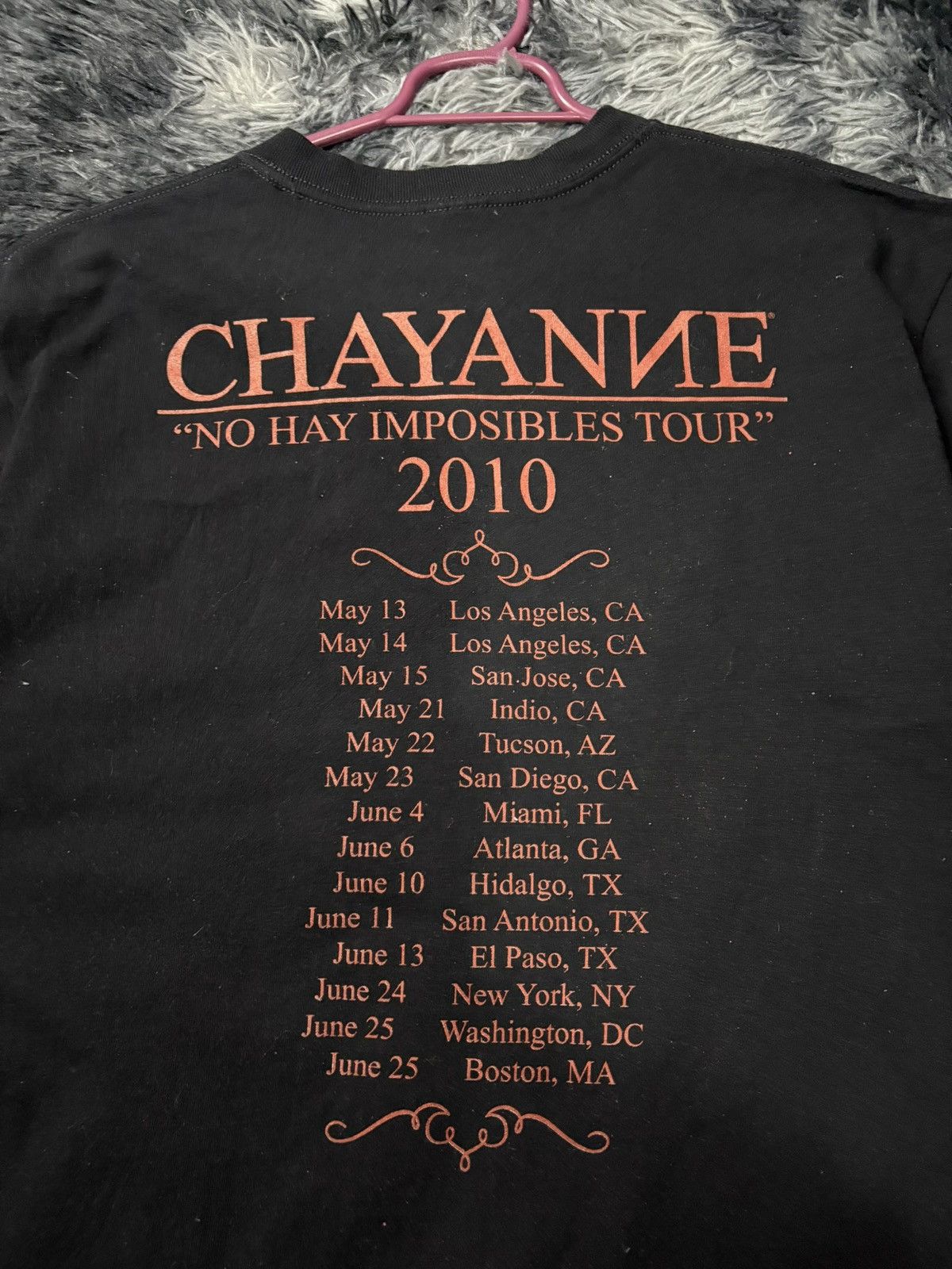 Anvil CHAYANNE TOUR NO HAY IMPOSIBLES 2010 Size US L / EU 52-54 / 3 - 6 Thumbnail