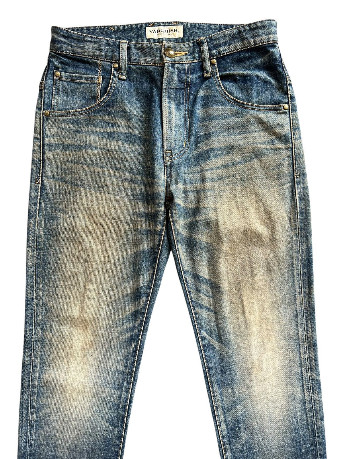Vanquish Vintage Vanquish Distressed Mudwash Denim Jeans 30x31.5 Size US 30 / EU 46 - 4 Thumbnail