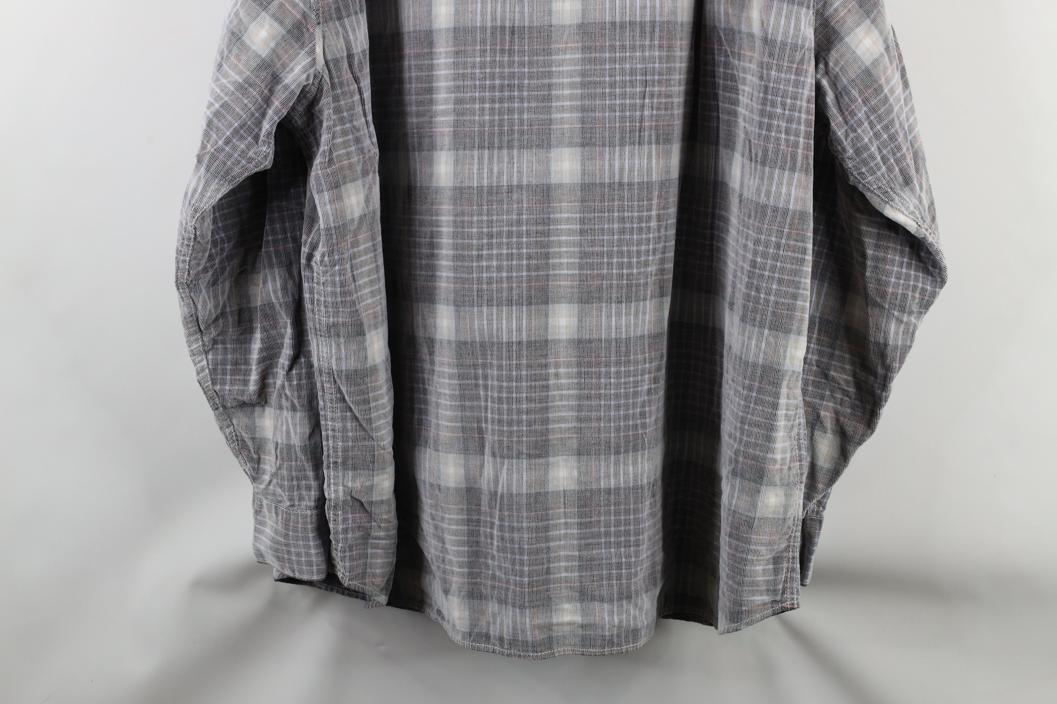 Tommy Bahama × Vintage Tommy Bahama Corduroy Collared Button Shirt Plaid Cotton Size US XXL / EU 58 / 5 - 13 Thumbnail