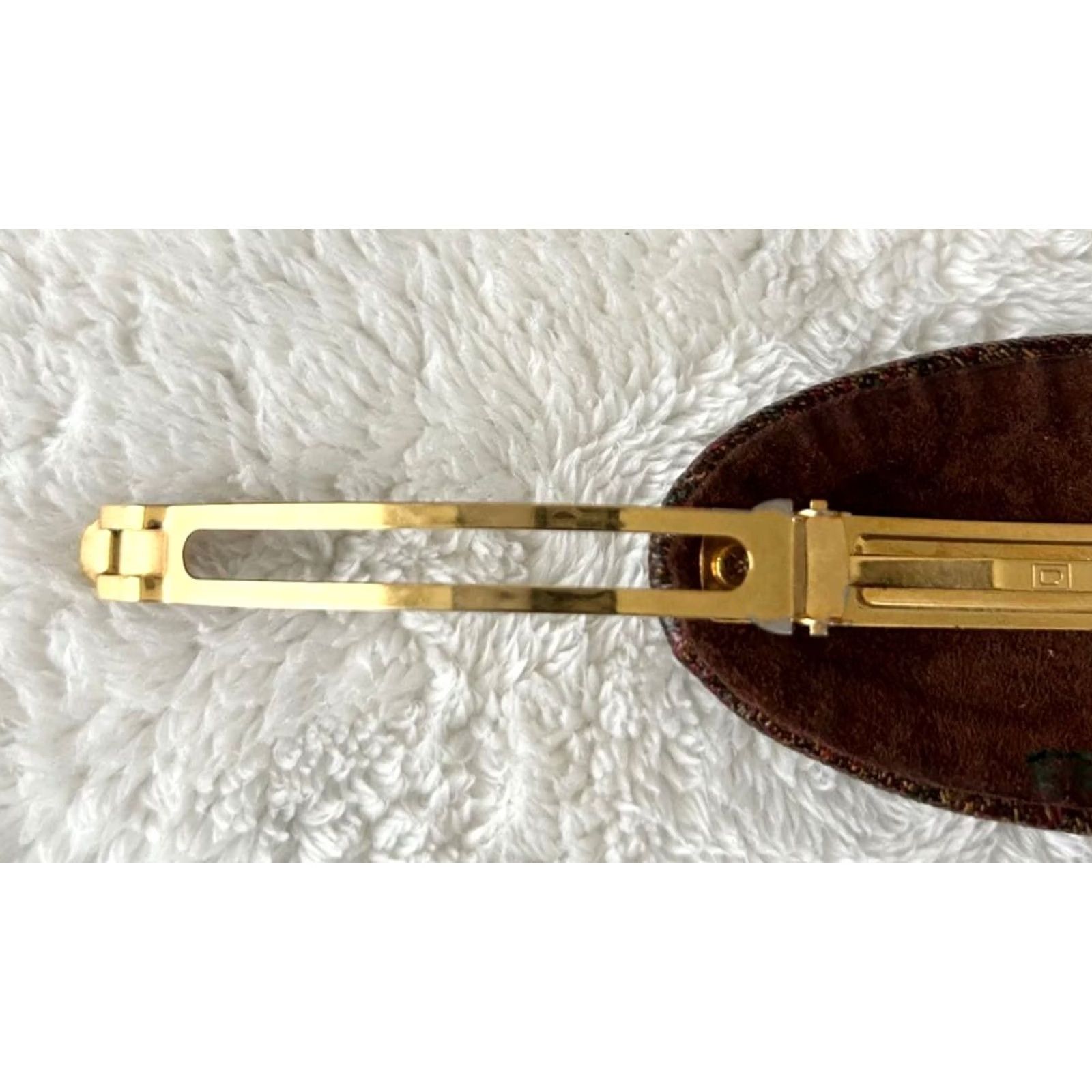 Etro Etro Paisley Pattern Barrette Oval Silver Hardware Women Hair Accessory Rare Lux Size ONE SIZE - 5 Thumbnail
