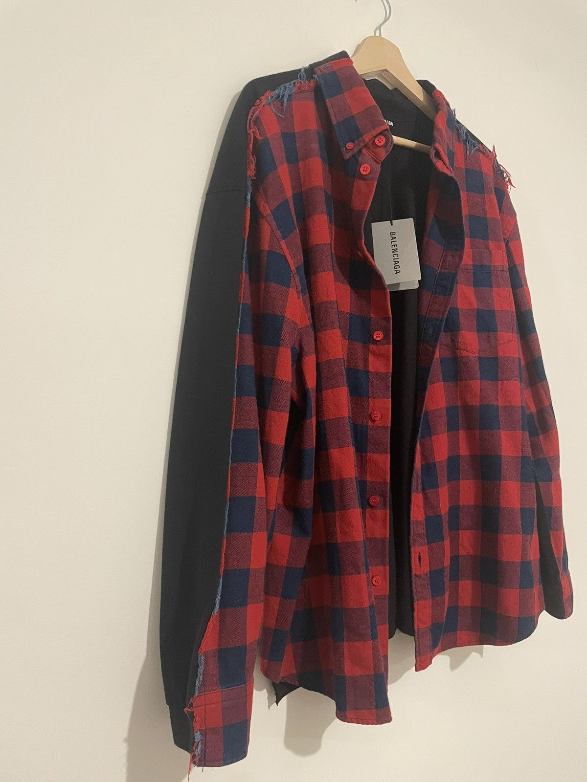 Balenciaga Balenciaga Half Shirt Half Polo Size US S / EU 44-46 / 1 - 3 Thumbnail