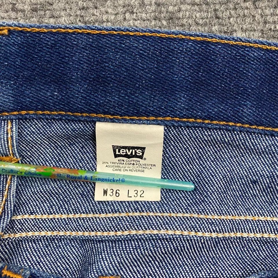 Vintage Levi's Jeans 36x32 Straight Leg Distressed Mens