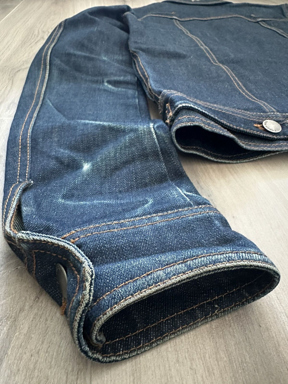 Dior (RARE!) Dior Homme SS07 Raw Denim Jacket Sample Size US S / EU 44-46 / 1 - 14 Thumbnail