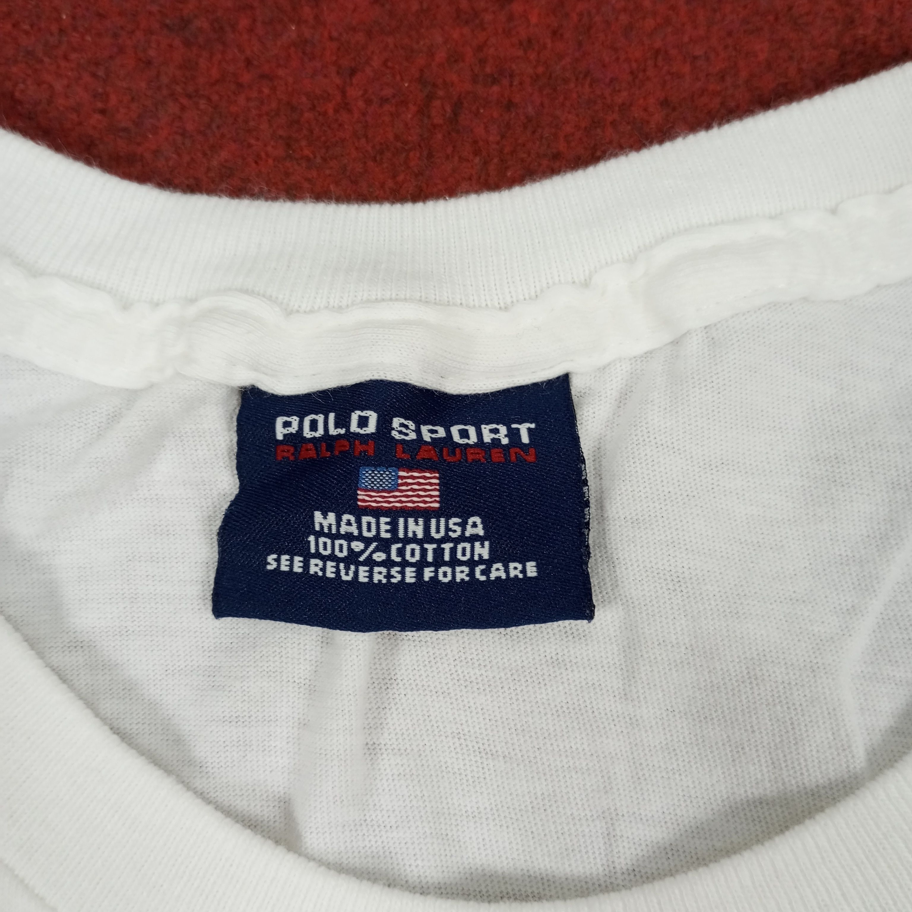 Polo Ralph Lauren × Vintage Polo Sports Ralph Lauren Spellout Design Tshirt Size US L / EU 52-54 / 3 - 5 Thumbnail