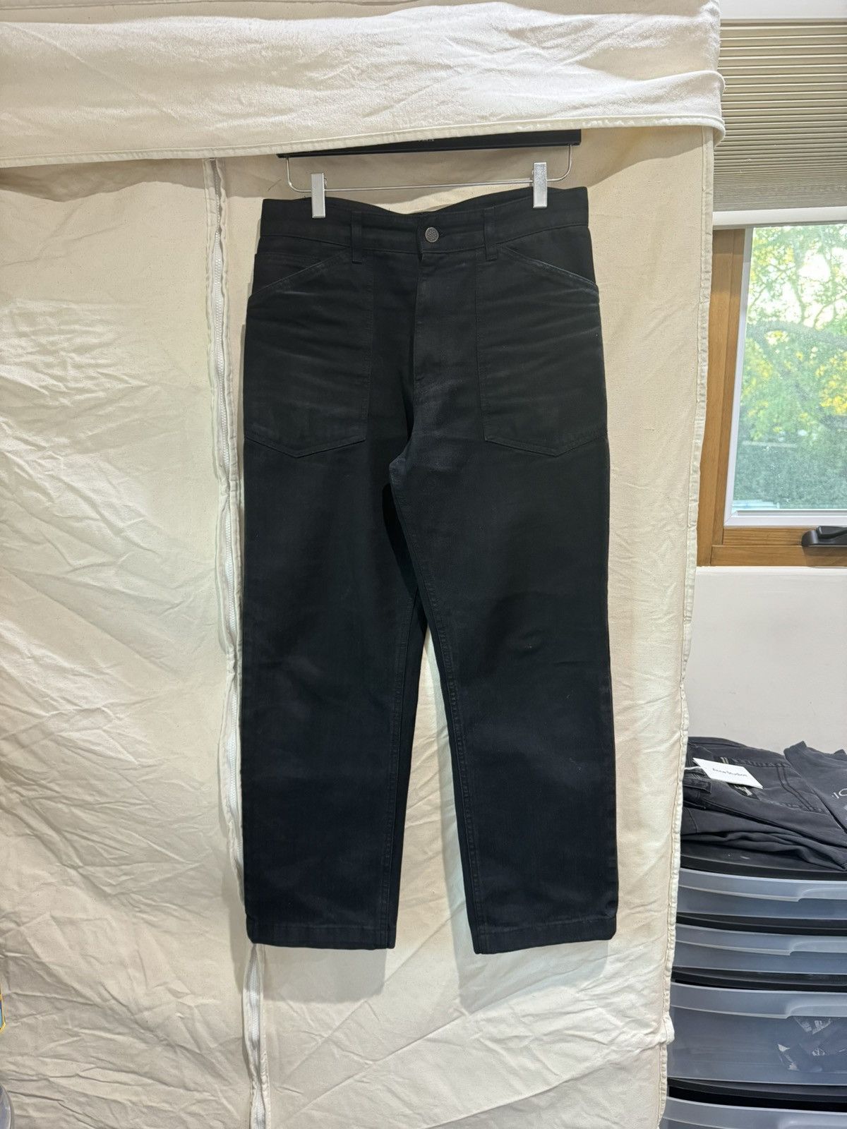 Uniform Bridge Uniform Bridge Herringbone HBT Fatigue Baker Pants Black Size US 30 / EU 46 - 1 Thumbnail