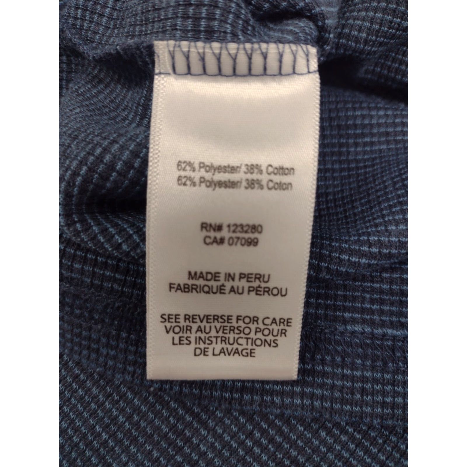 TravisMathew Travis Mathew Men's Thermal Long Sleeve 2 Button Front Shirt XL Blue Size US XL / EU 56 / 4 - 6 Thumbnail