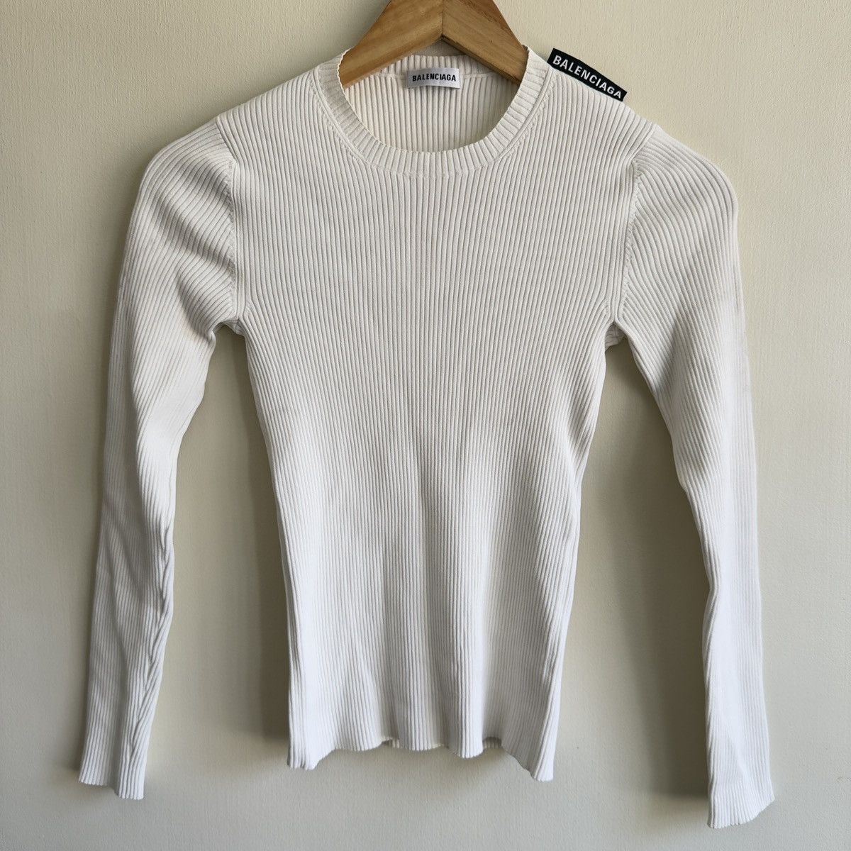 Balenciaga Balenciaga ribbed knit shirt Size M / US 6-8 / IT 42-44 - 1 Thumbnail