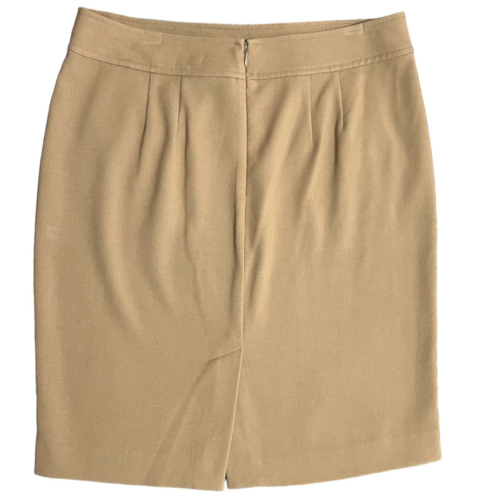 Loft Button Work Pocket Zipper Closure Back Slit A-Line Skirt Size 30" / US 8 / IT 44 - 10 Thumbnail