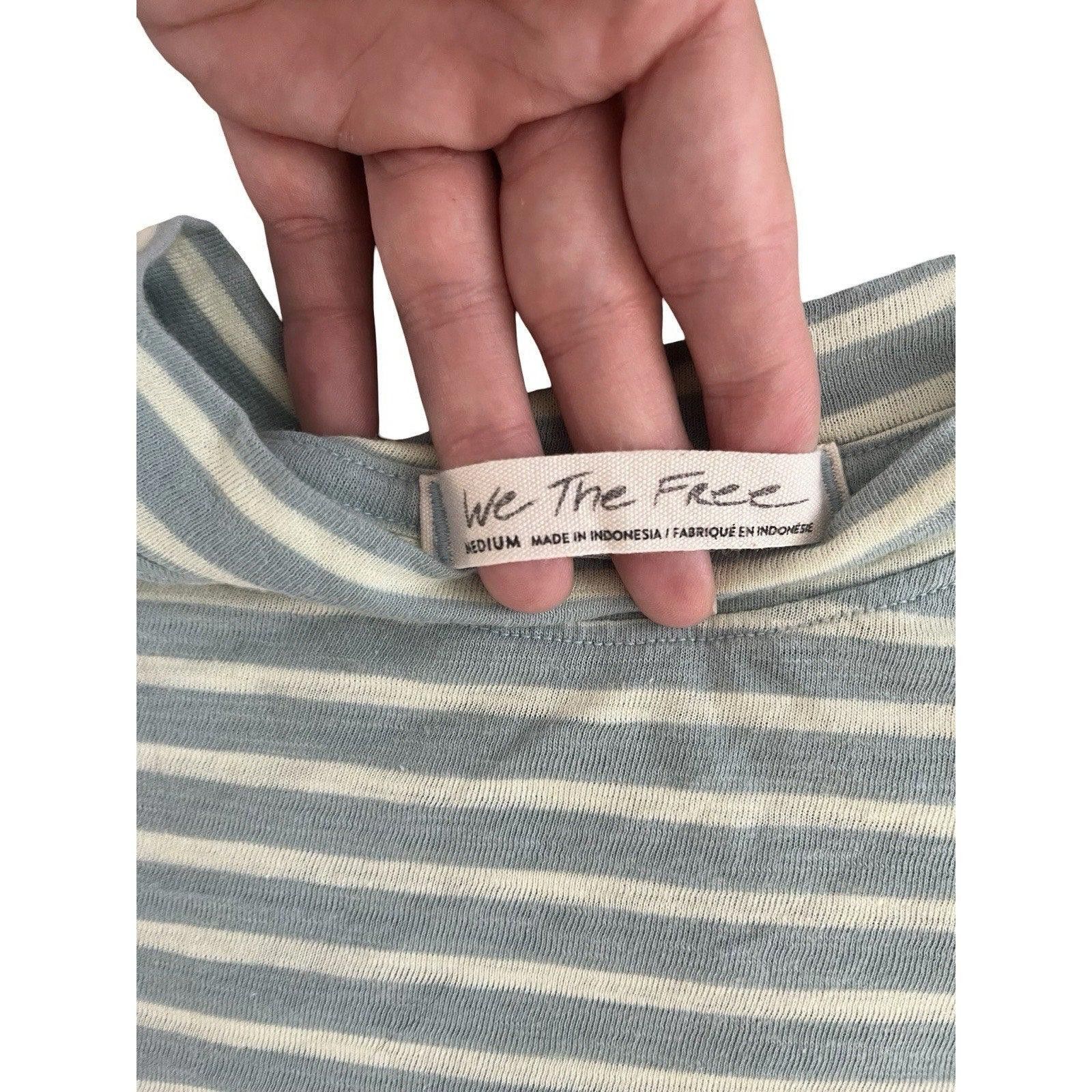 Other We The Free Striped Short Sleeve T-Shirt Size M / US 6-8 / IT 42-44 - 3 Thumbnail
