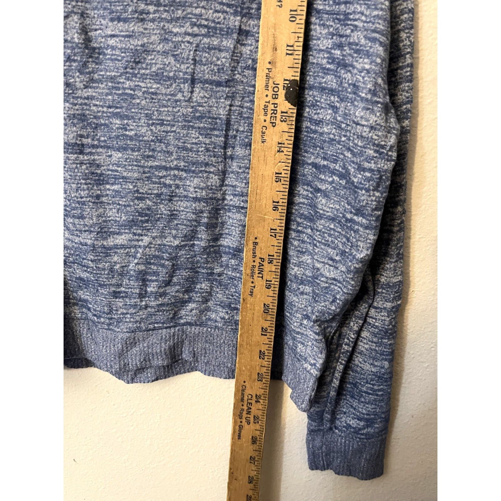Gap Gap Hoodie Womens Medium Blue Heather Knit Polyester Blend Long Sleeve Pullover Size M / US 6-8 / IT 42-44 - 4 Thumbnail