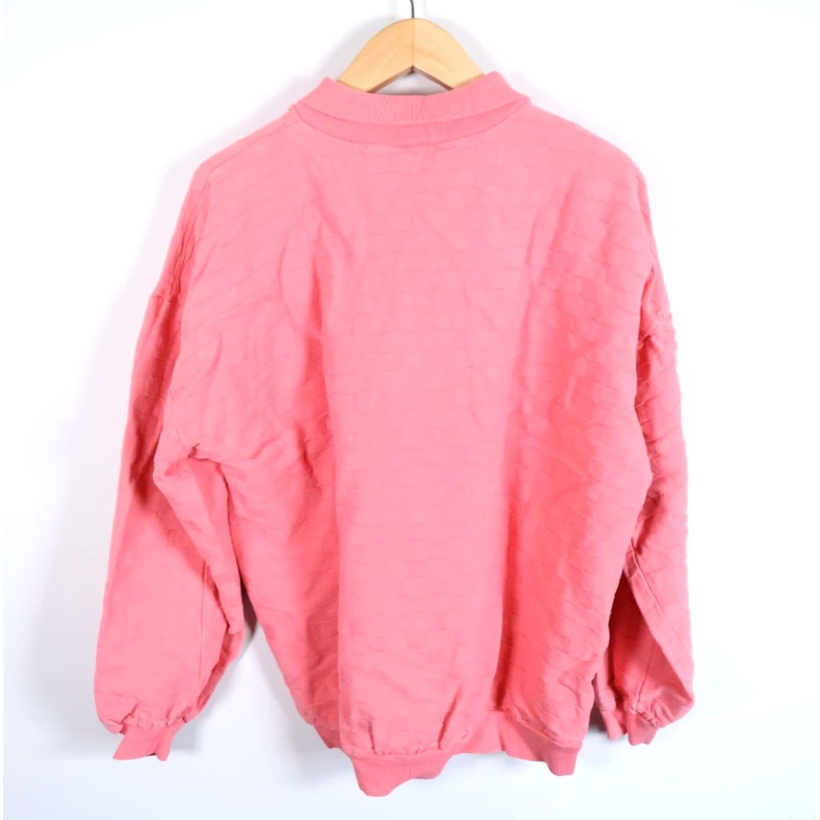 Vintage VINTAGE Crazy Shirts Sweatshirt Men Large Pink Collared 90s Graphic Print City San Francisco VTG Size US L / EU 52-54 / 3 - 2 Thumbnail