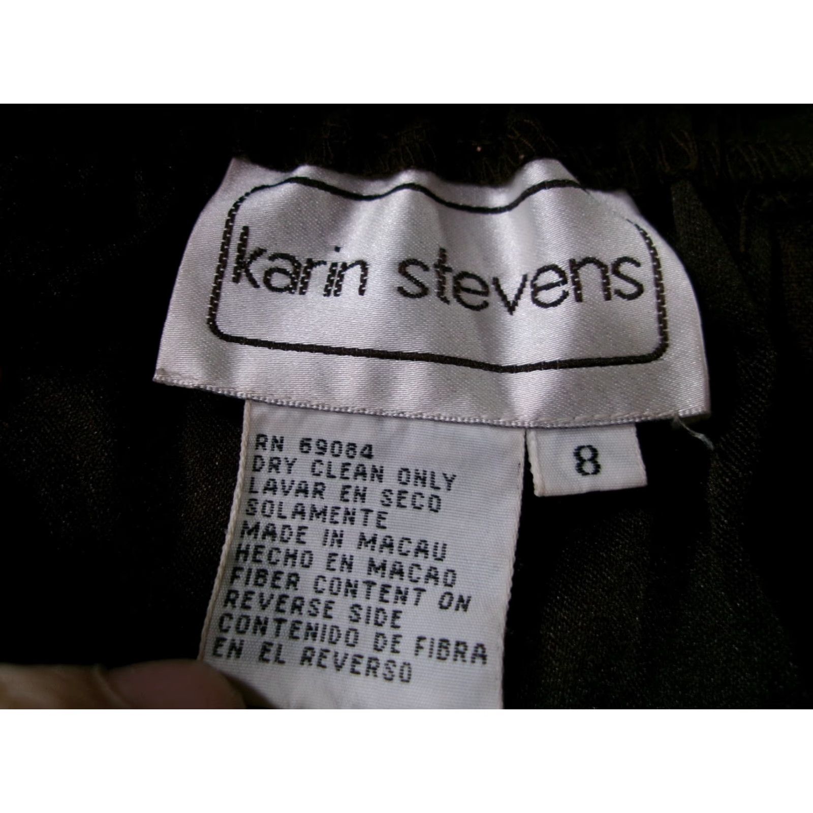 Vintage Vintage Karin Stevens Skirt Women 8 Brown Professional Office Capsule 80s Size 30" / US 8 / IT 44 - 5 Thumbnail