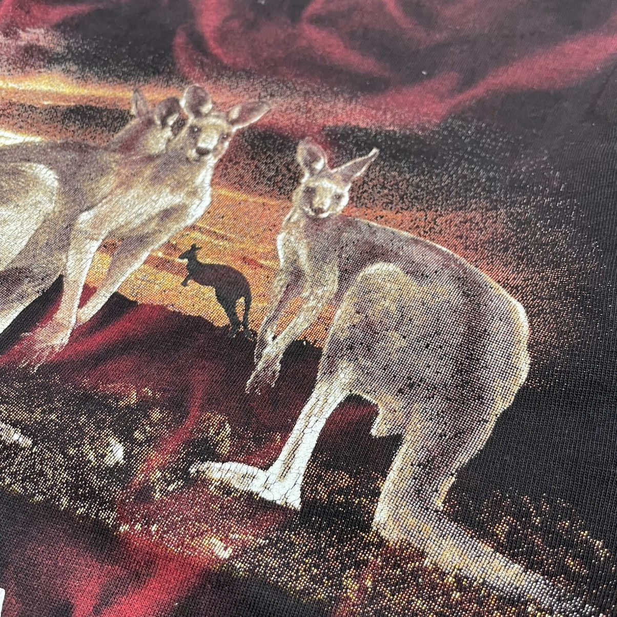Vintage Churinga Designs Kangaroos Wildlife Australia T Shirt Size US XL / EU 56 / 4 - 9 Thumbnail